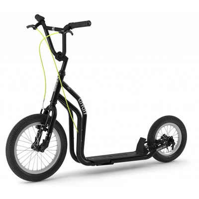 Yedoo Cityroller Tretroller schwarz Kickbike mit Luftbereifung ab 140 cm Körpergröße