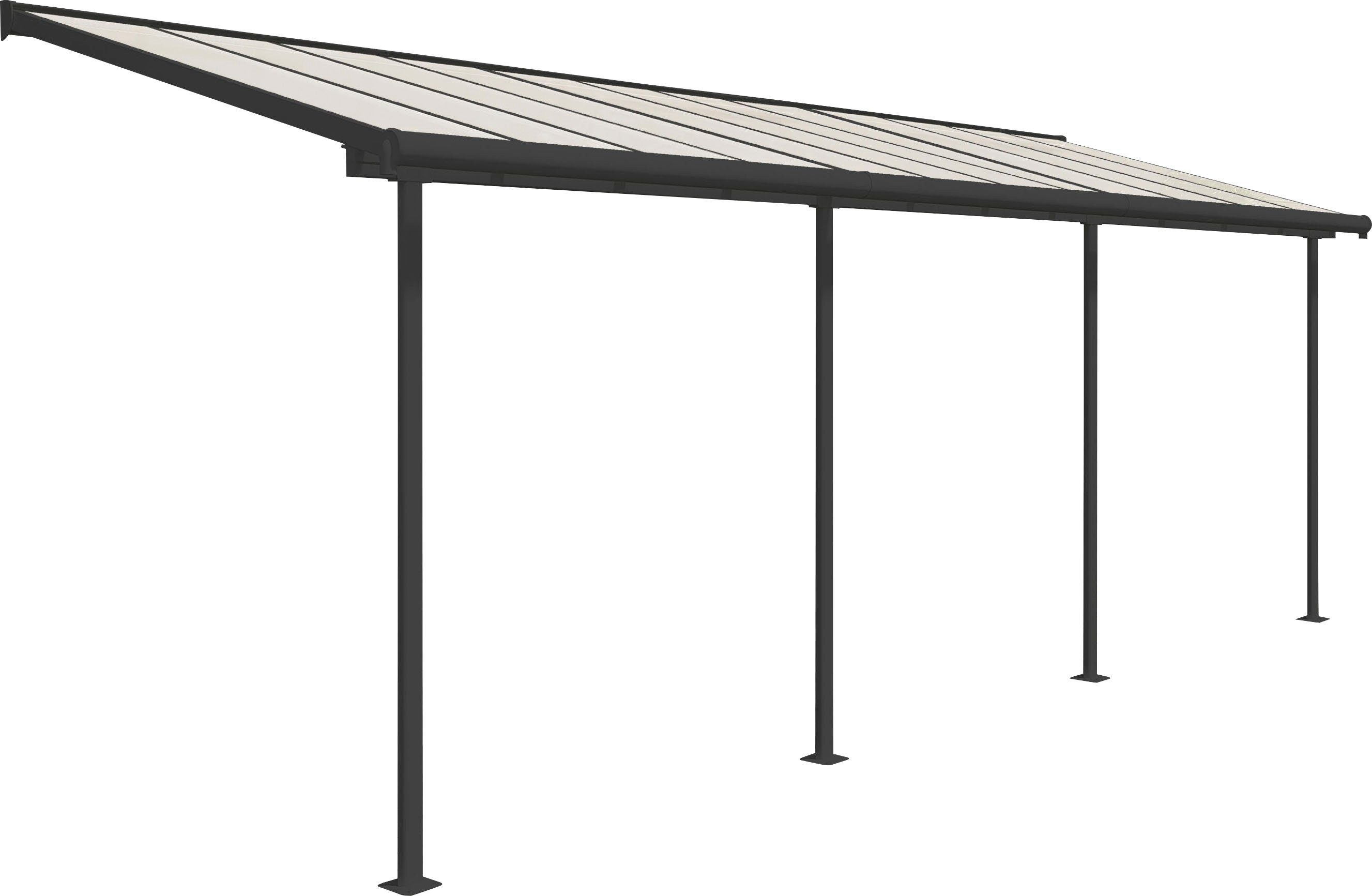 Palram - Canopia Terrassendach Sierra, BxT: 671x230 cm, Bedachung Dachplatten, grau, UV-beständig