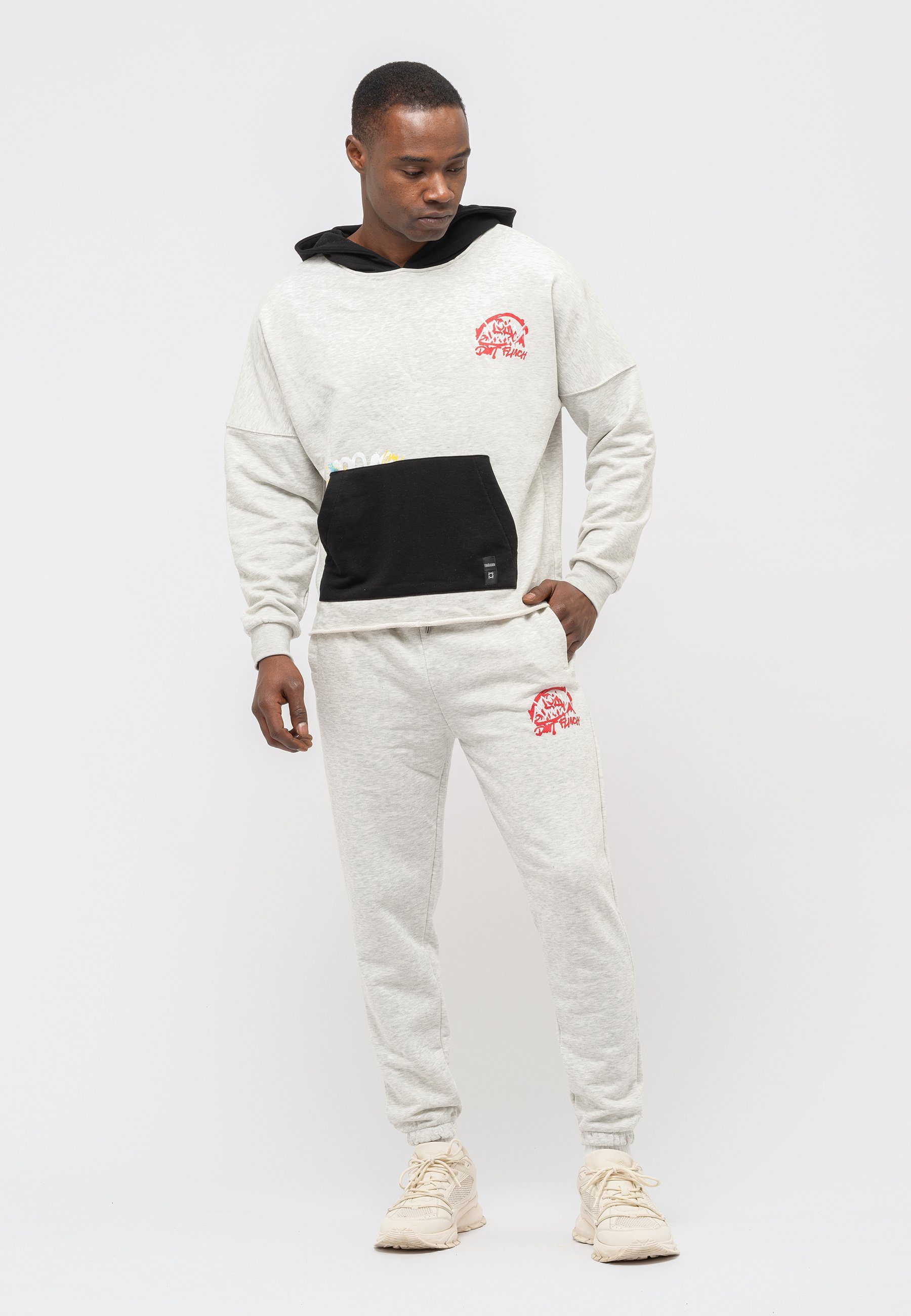 Tom Barron Trainingsanzug Tom Barron Mens Oversize Print Design Sweatshirt And Pant Sets, mit modernem Design