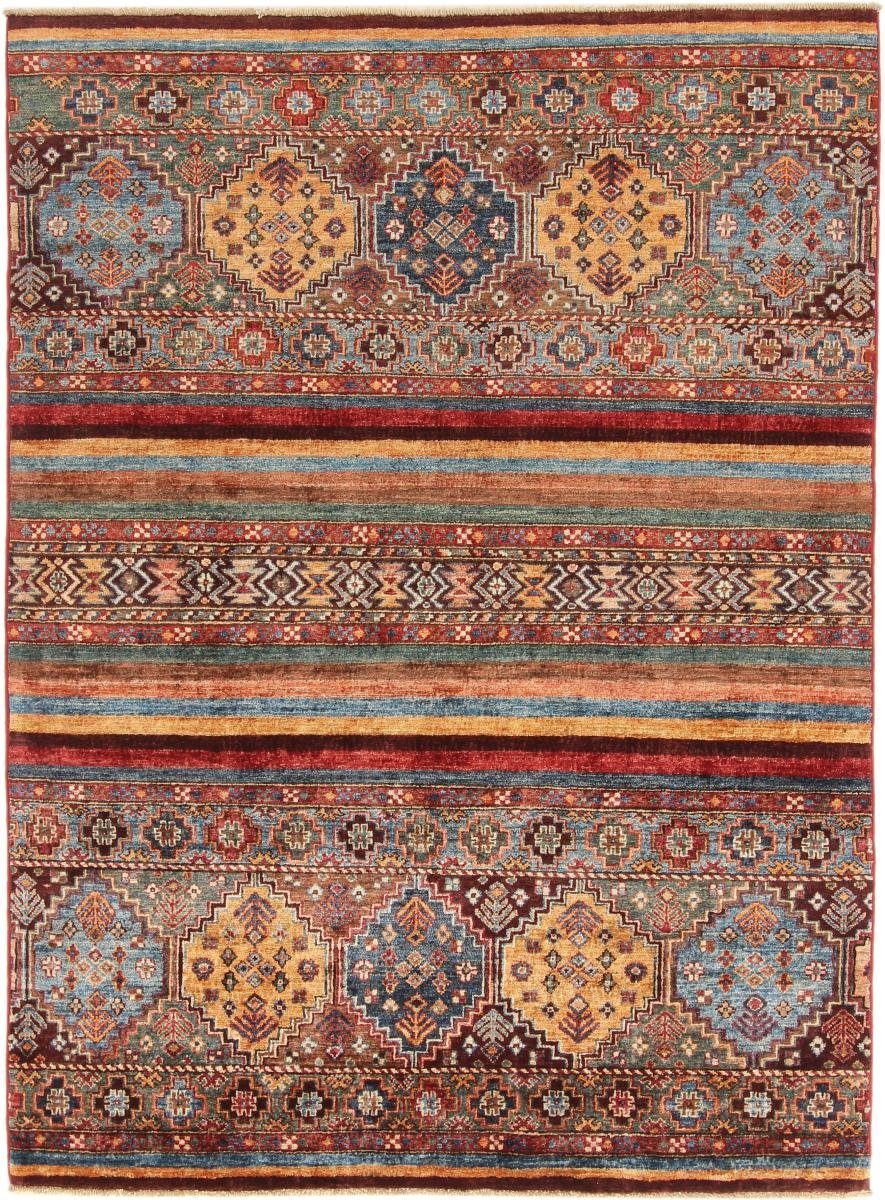 Orientteppich Arijana Shaal 147x197 Handgeknüpfter Orientteppich, Nain Trading, rechteckig, Höhe: 5 mm