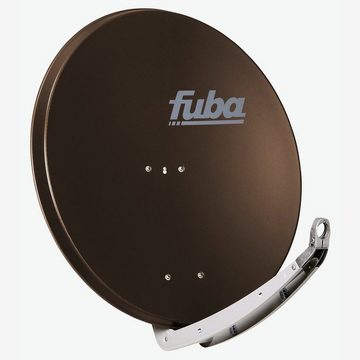 fuba Fuba DAA 850 Sat Schüssel Braun 85x85cm Deluxe LNB Quad 8x F-Stecker SAT-Antenne
