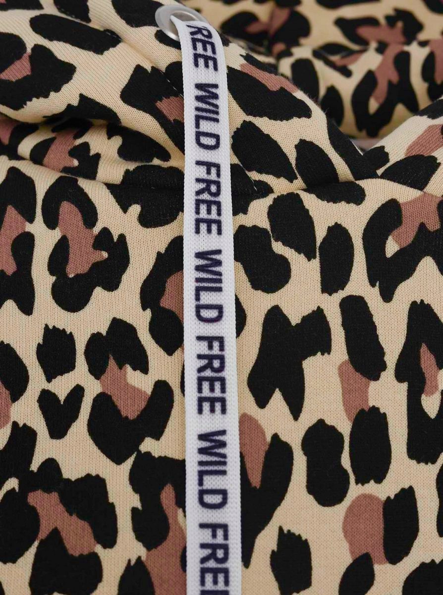 Zwillingsherz Hoodie Hoodie "Classic Leo Leopard AOP" Kängurutasche, mit Kapuze