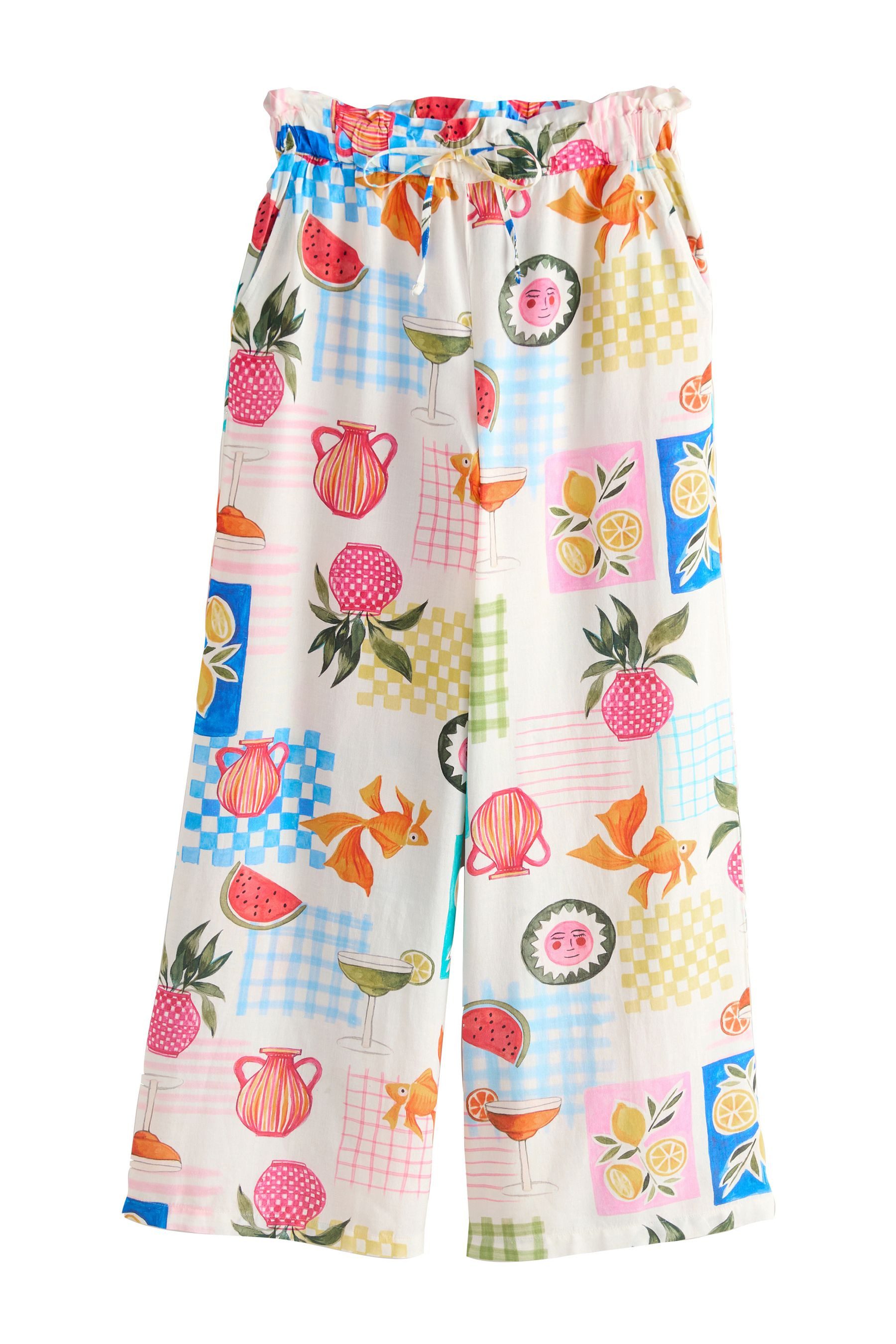 Next Palazzohose Schlupfhose mit weitem Beinschnitt und Leinen (1-tlg) günstig online kaufen