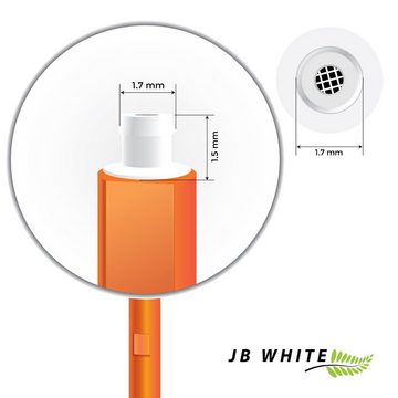 JB White Cerumenfilter Cerumenfilter für Hörgeräte Höhe: 1,5mm Ø:1,7mm, Höhe: 1,5 mm, Durchmesser 1,7 mm