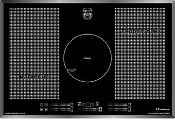 Kaiser Küchengeräte Backofen-Set EH 6326 SP+KCT 777 FI/5, Elektro Backofen, Autark, 79L, Selbstreinigung, Drehspieß, Einbau Backofen,10 Funktionen,Pizzafunktion,Emaile Easy clean,Intelligent system+Induktionskochfeld 77 cm/ Einbau Herd/ Autark/ Power Booster/ Funktionsdisplay/ 5 Kochzonen/Schwarzes Glas mit Facetten/Barbecue-Funktion/ Teppan Yaki Funktion