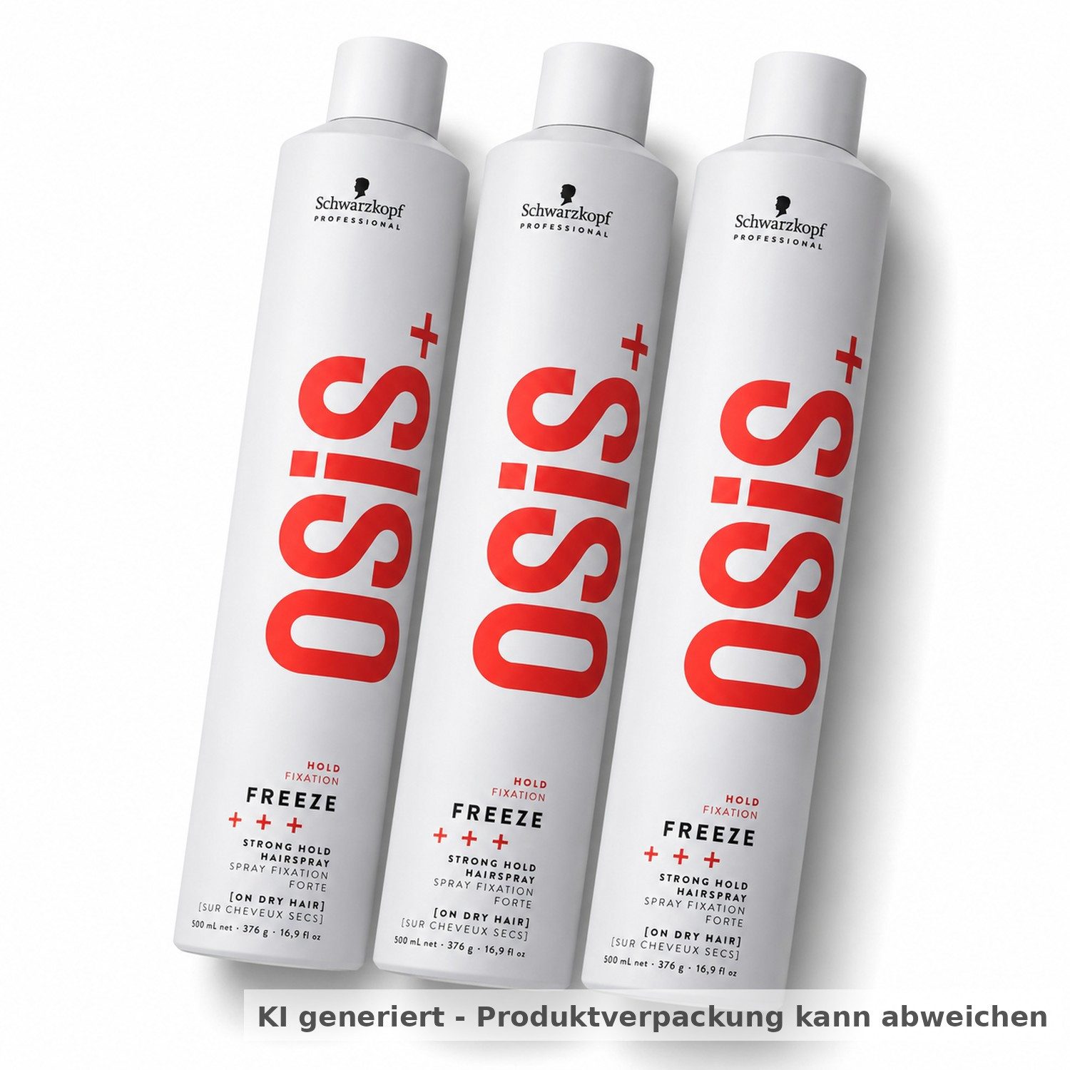 Schwarzkopf Professional Haarspray 3er x Schwarzkopf OSiS Freeze 500ml