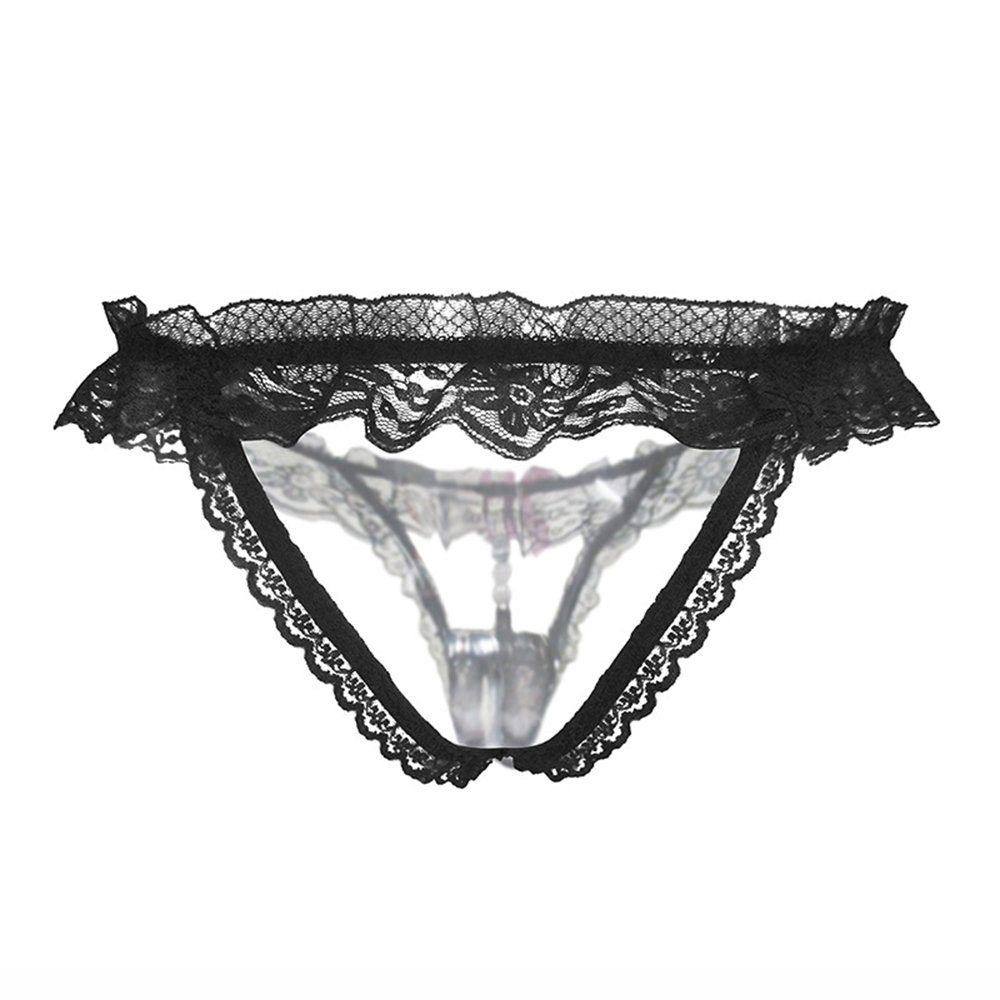 Lovolotti String-Ouvert Sexy Unterhose String Tanga Slip LO-L25 (Damen transparente String mit Perlen) Panty Nachtwäsche Reizwäsche Sexy Unterwäsche Durchsichtig