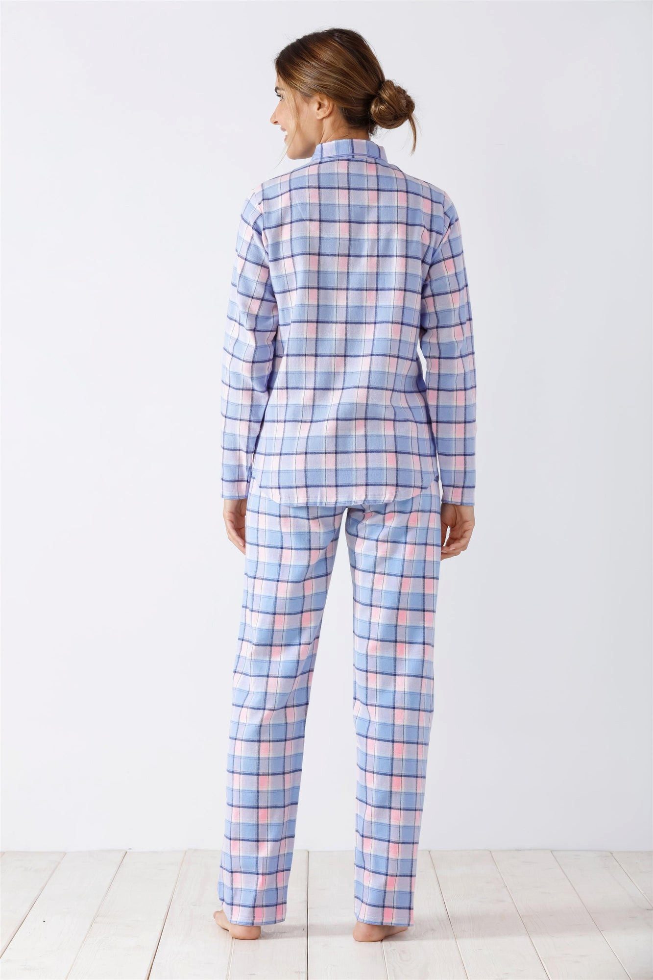 Hajo Schlafanzug Damen Schlafanzug Pyjama Web Flanell günstig online kaufen