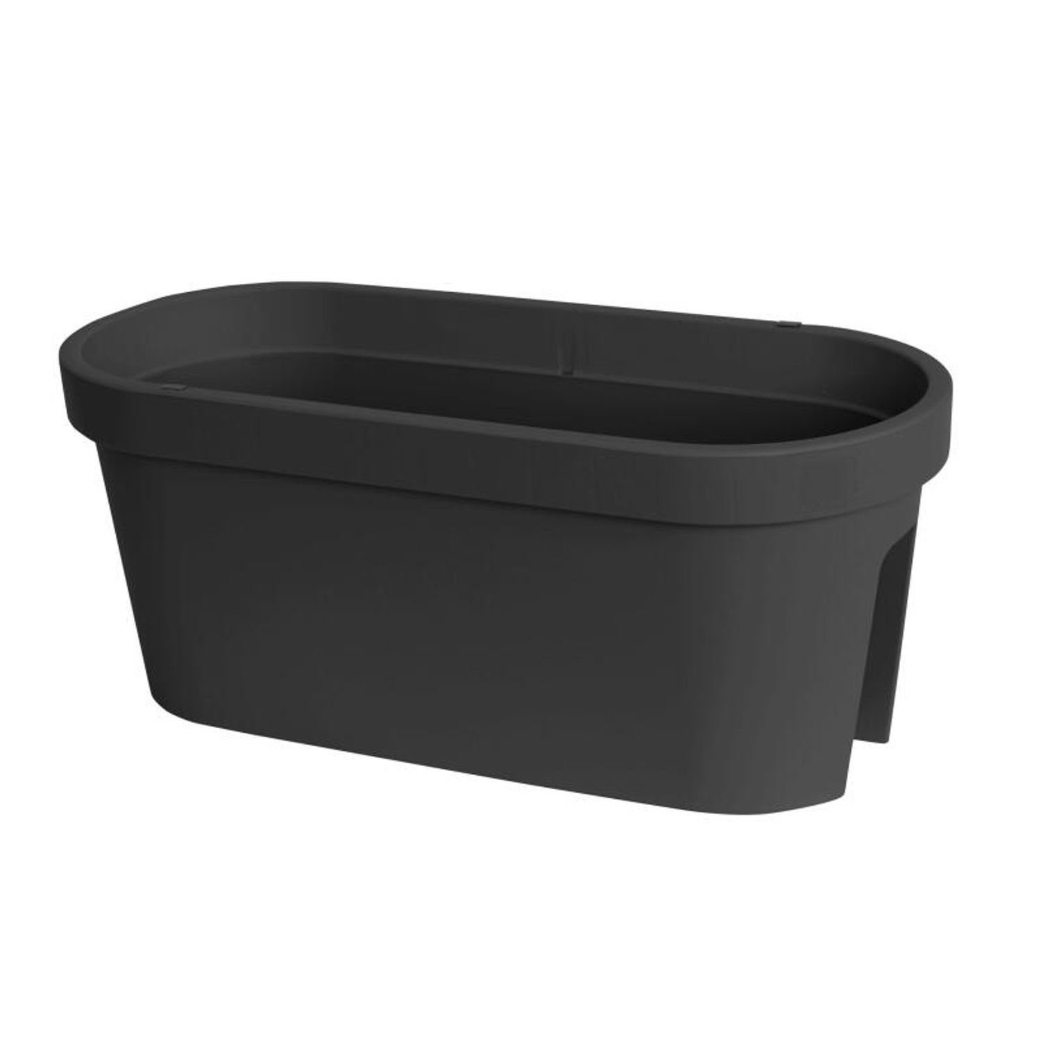 Jelenia Plast Blumenkasten Pflanztopf Geländer Anthrazit günstig online kaufen