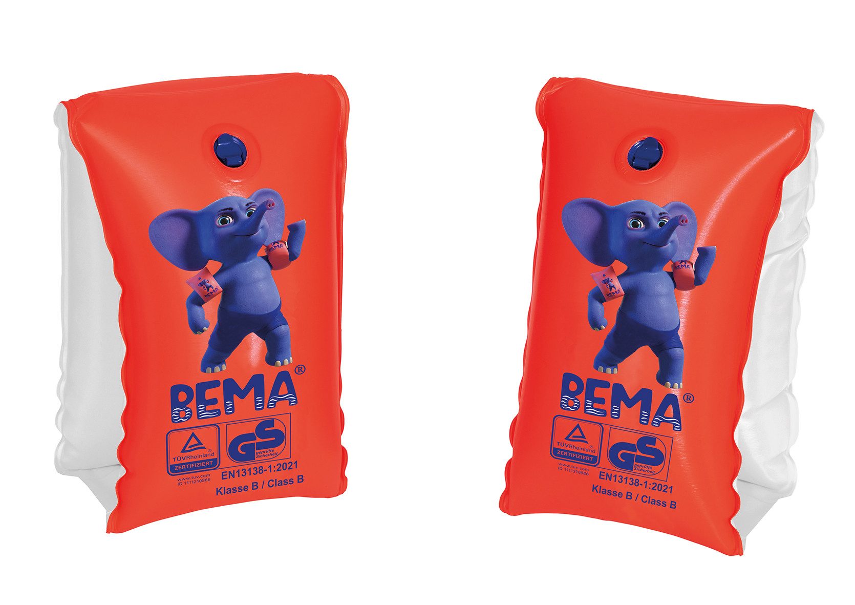 Happy People Schwimmflügel BEMA Schwimmflügel Größe 00 11-30kg orange/blau 12,5x19,5cm 2 Stück