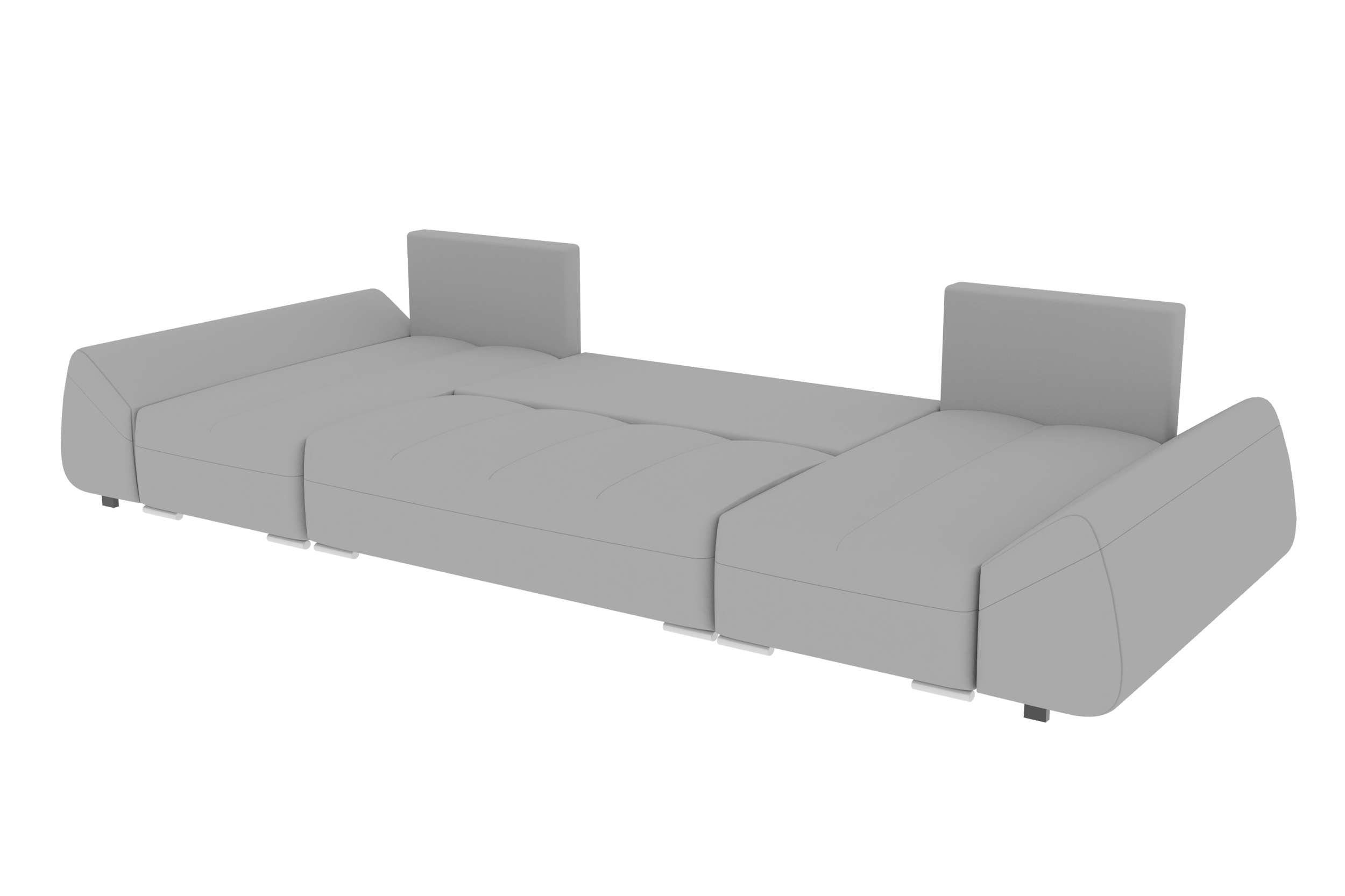 Stylefy Wohnlandschaft Madeira, U-Form, Design Sitzkomfort, mit mit Sofa, Eckcouch, Bettkasten, Bettfunktion, Modern