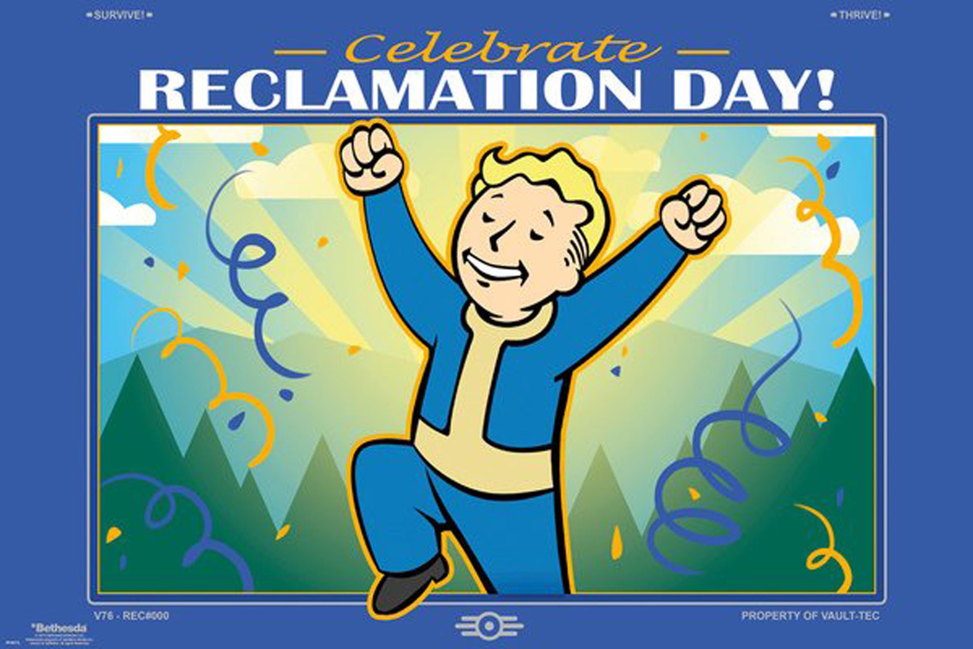 Poster Fallout - Плакат - 76 - Reclamation Day