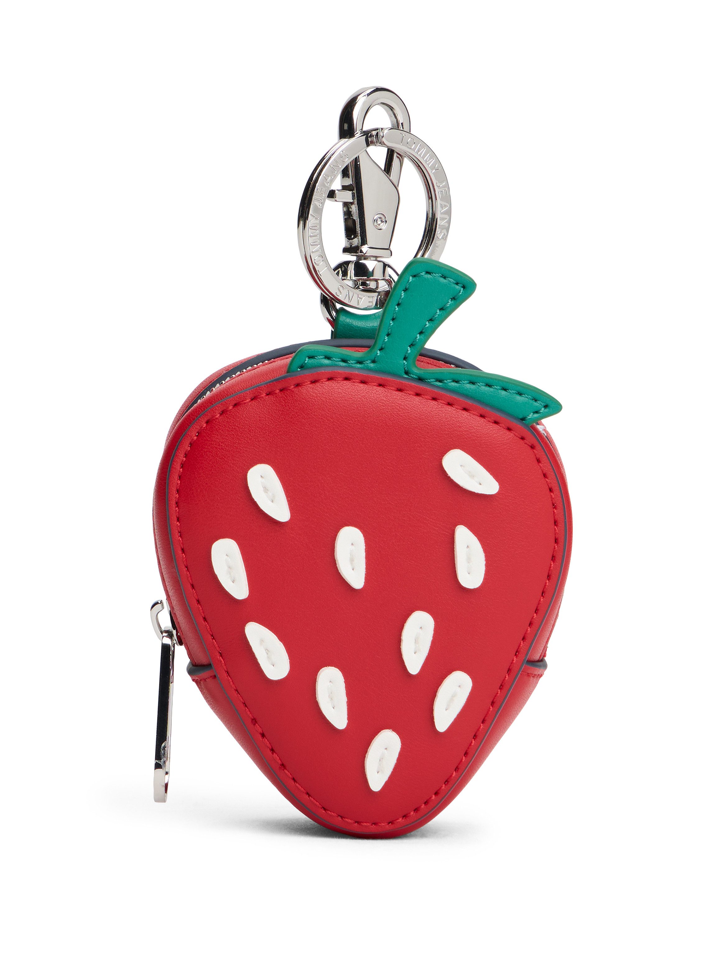 Tommy Jeans Schlüsselanhänger TJW FRUIT COIN PURSE STRAWBERRY, Taschen-, Schlüsselanhänger, Taschen Charm, Bag Charm in Erdbeerform