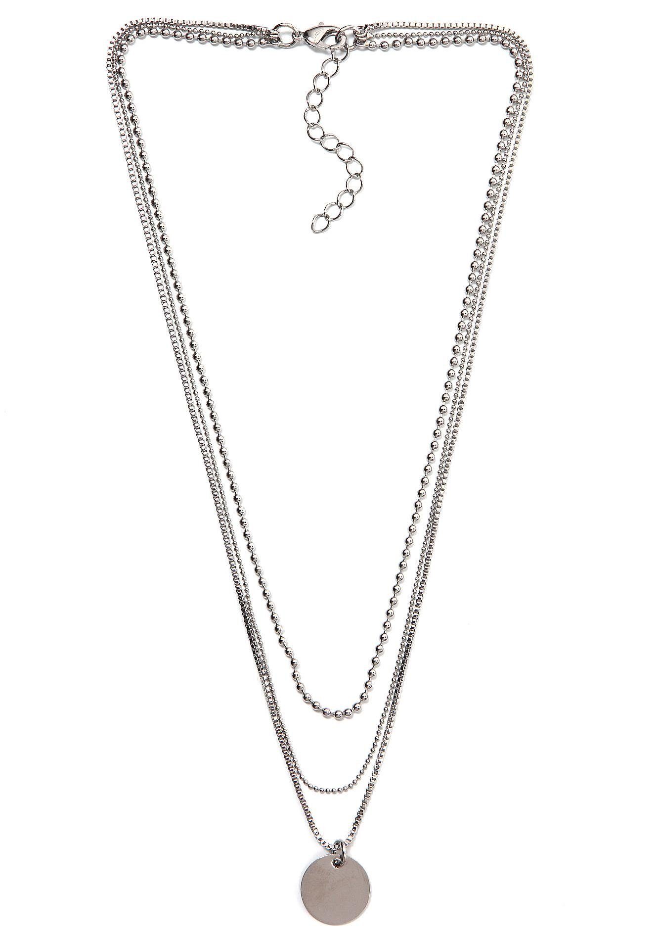 Firetti Kette mit Anhänger Schmuck Geschenk Layering Kette mit kreisförmigen Anhänger