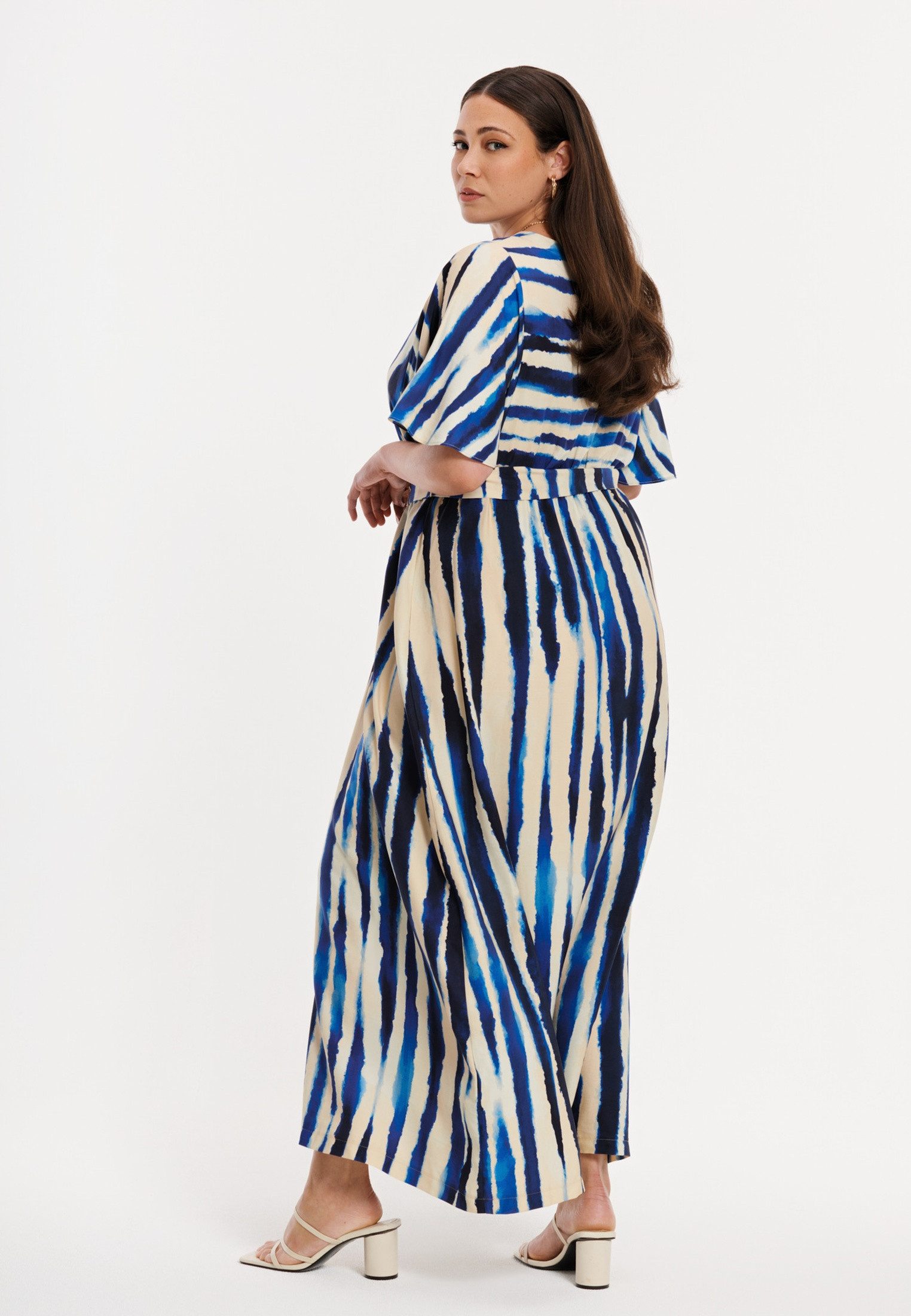 YOEK A-Linien-Kleid Damen Kleid mit Druck Bio-Baumwolle