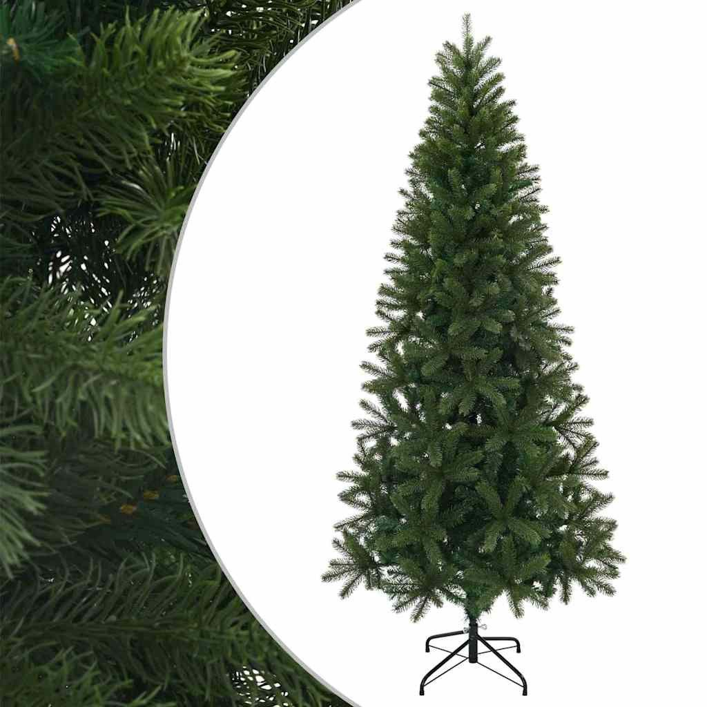 vidaXL Künstlicher Weihnachtsbaum Künstlicher Weihnachtsbaum 210 cm PVC, PE und Stahl Grün