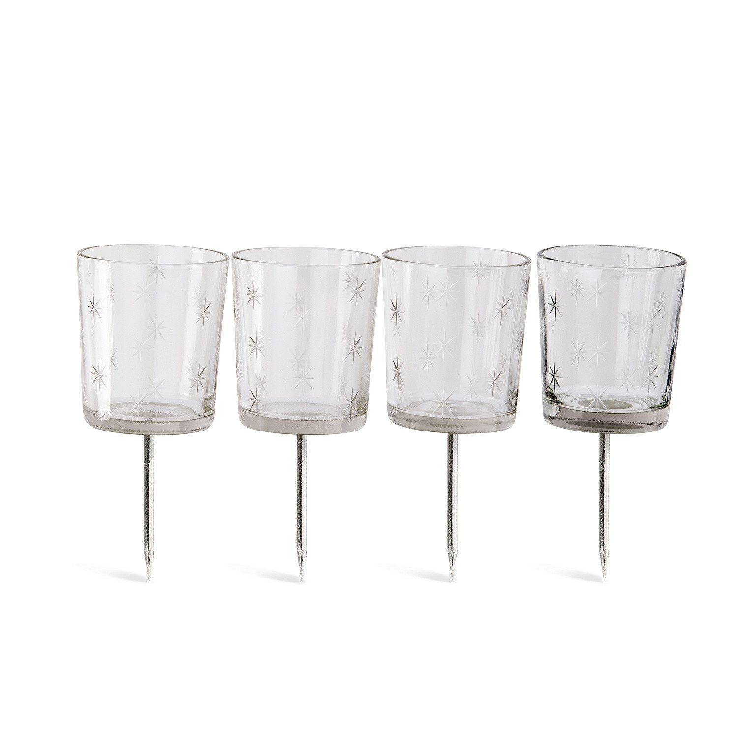 Mirabeau Adventskranz Steckwindlicht 4er Set Fenella klar