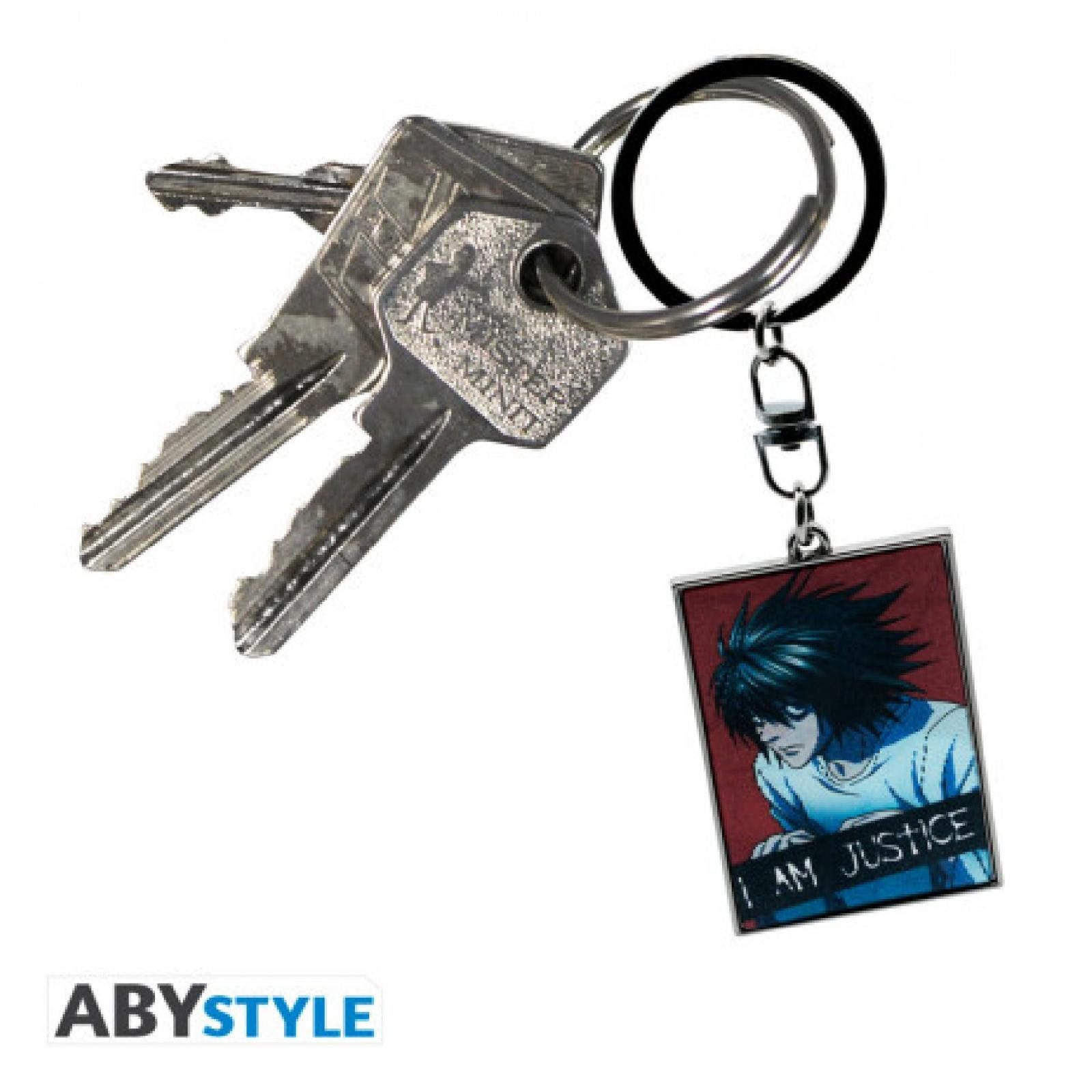ABYstyle Schlüsselanhänger DEATH NOTE - Schlüsselanhänger Lenticular "Justice"