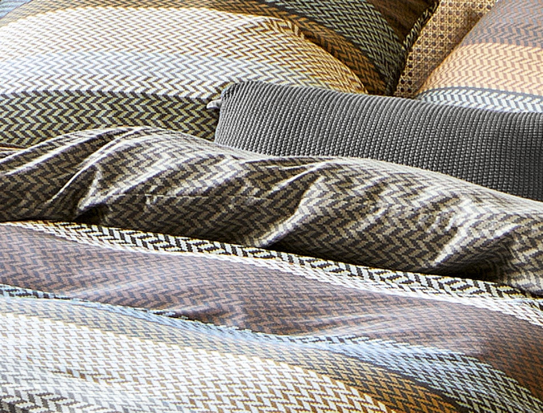 Irisette Bettwäsche Mako-Satin Sky 155 x 220 cm safran, Bettbezug Kopfkissenbezug Set kuschelig weich hochwertig