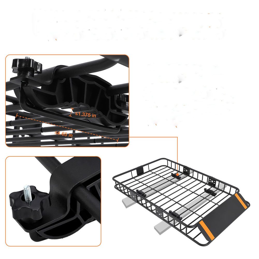 GarveeMore Dachträger Heavy-Duty Dach Rack 200-lb Kapazität für SUVs Lkw und Jeeps