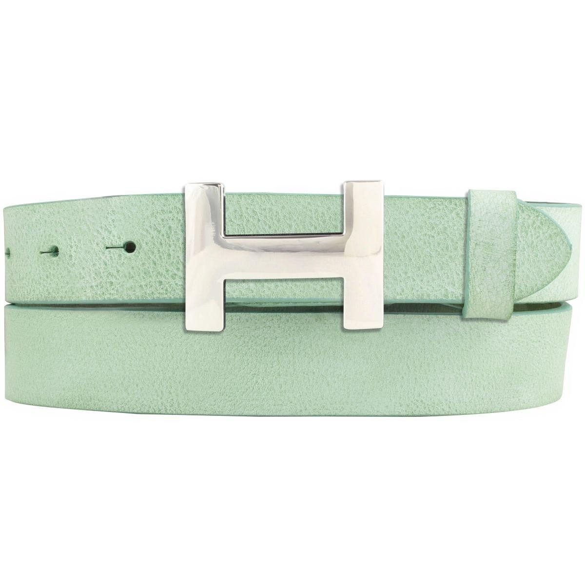BELTINGER Ledergürtel Damen-Gürtel HERMINE aus weichem Vollrindleder Vintage-Look 3 cm, Led (1-St) weiches Leder, Gürtelschnalle in Silber Vintage