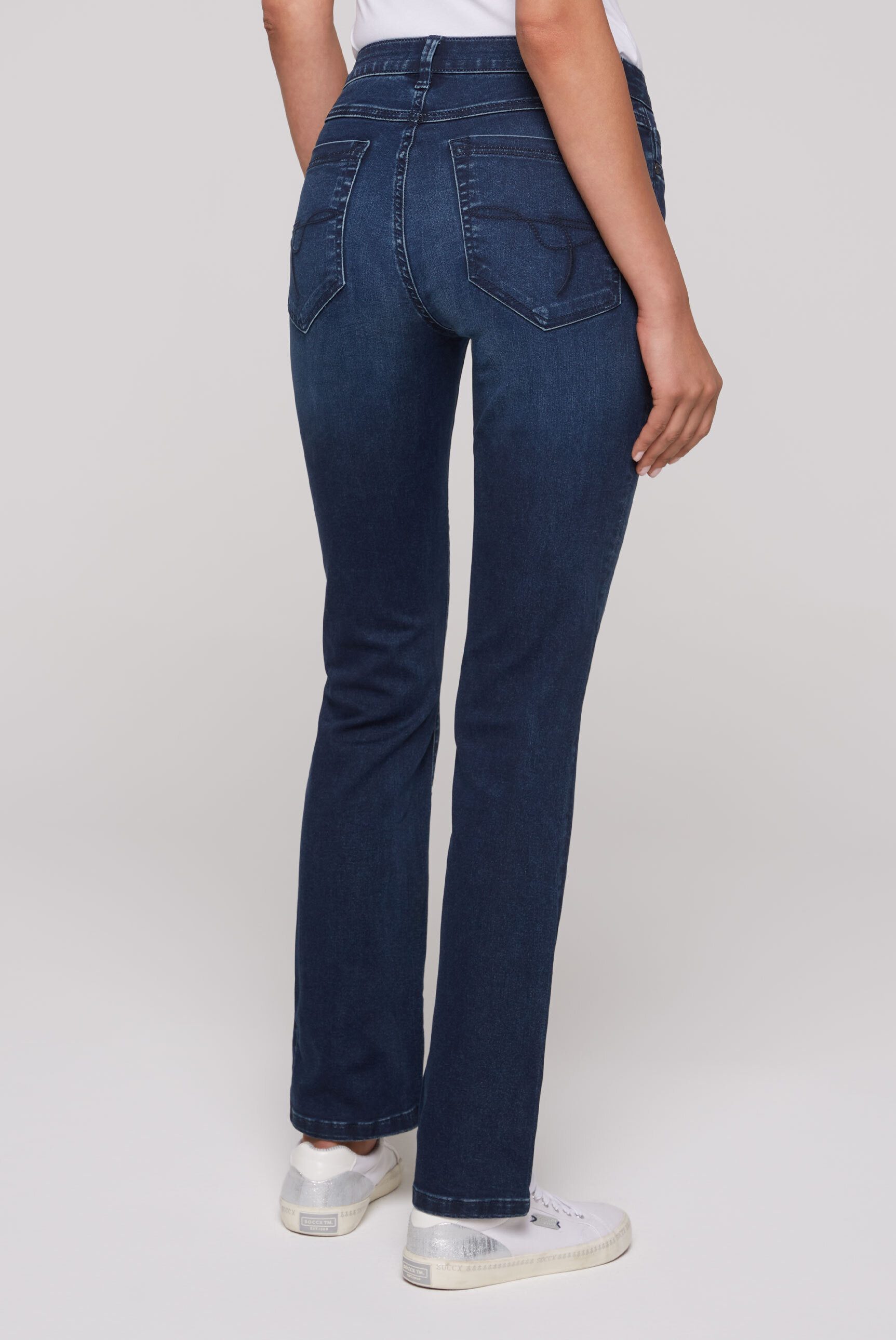 SOCCX Regular-fit-Jeans mit normaler Leibhöhe