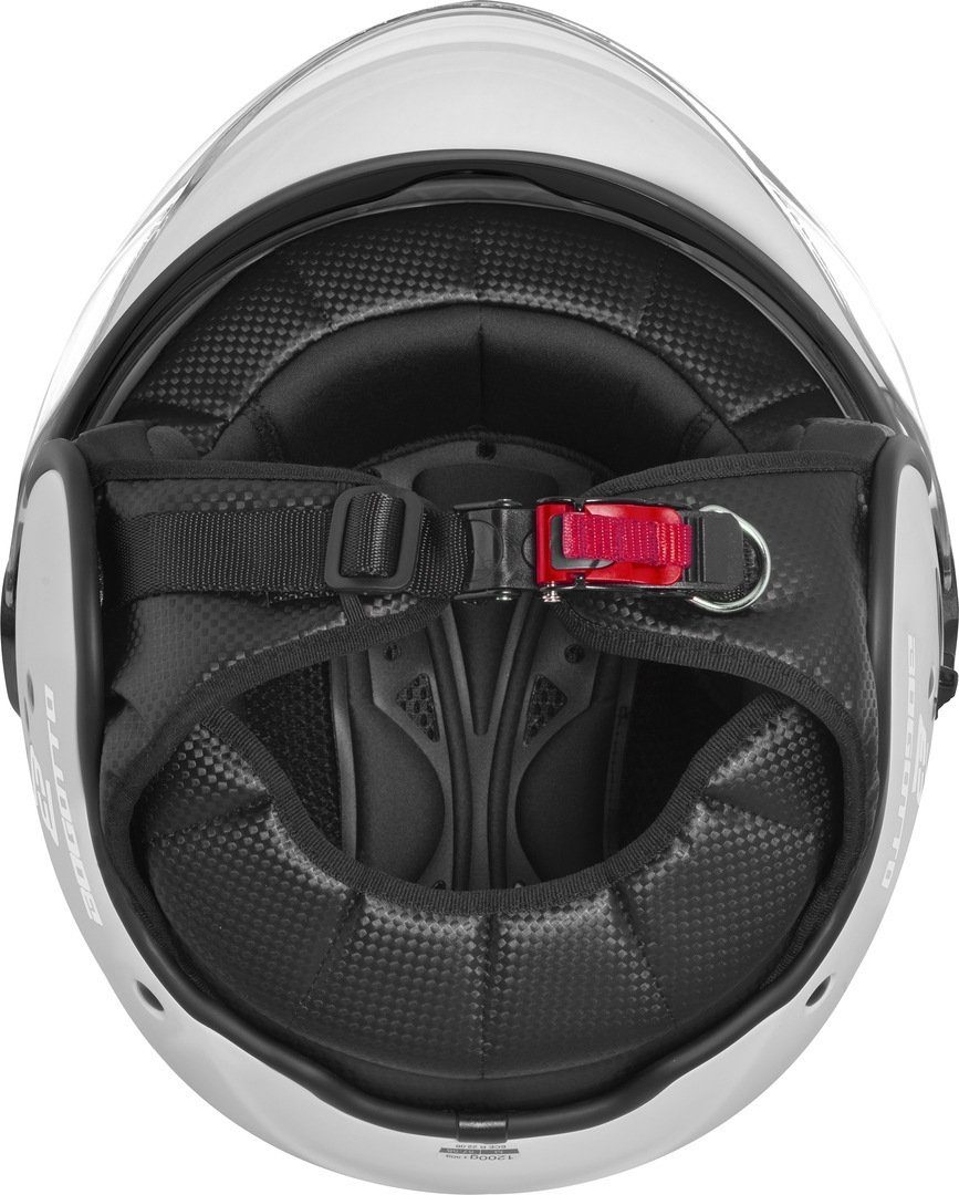 Bogotto Motorradhelm H595-1 SPN Jethelm, herausnehmbares Innenfutter,integriertes Sonnenvisier
