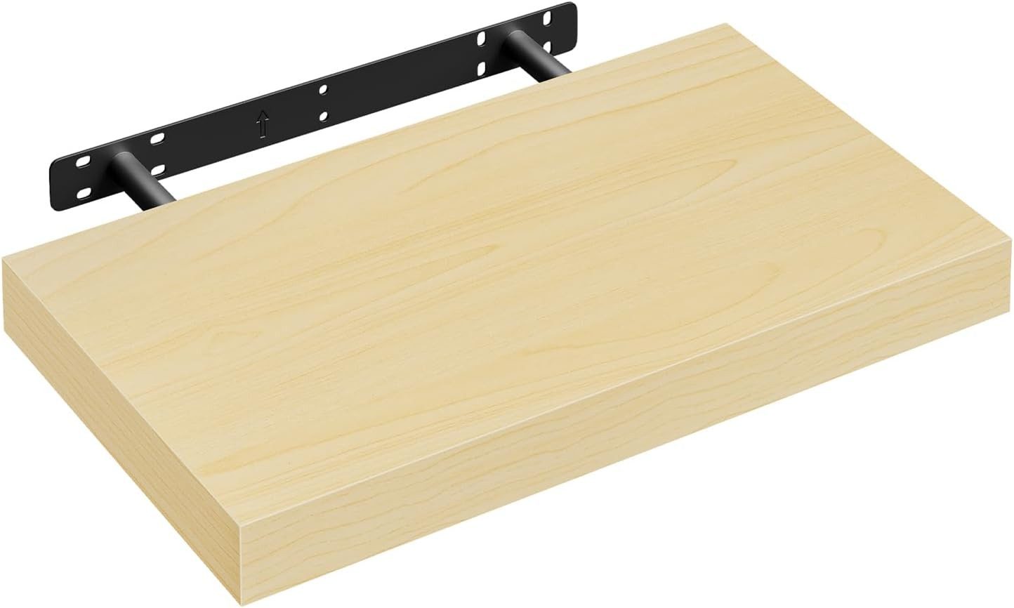 Woltu Wandregal, Wandboard CD DVD Regal Bücherregal Holz Board