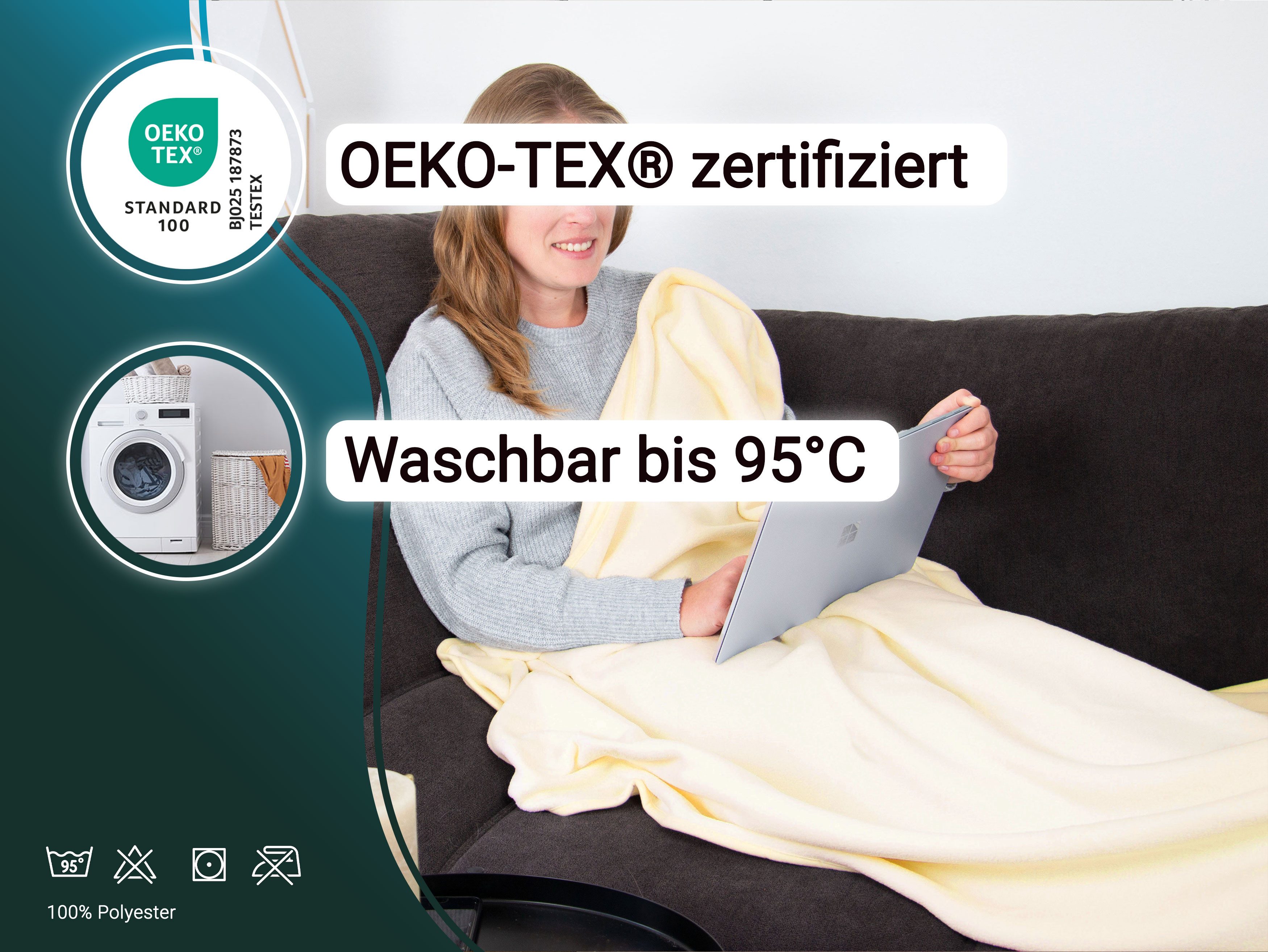 Wohndecke, ZOLLNER, 130 x 170 cm, günstig online kaufen