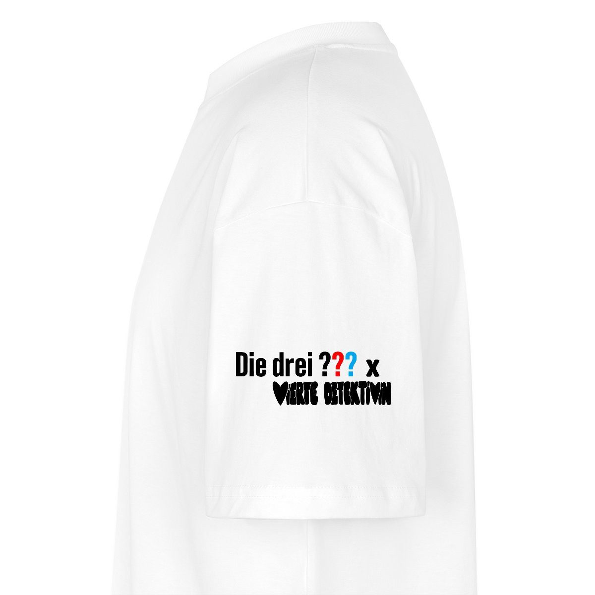 Spreadshirt T-Shirt Die Drei Fragezeichen Vierte Detektivin Telefon Verstärker Oversize Un (1-tlg)