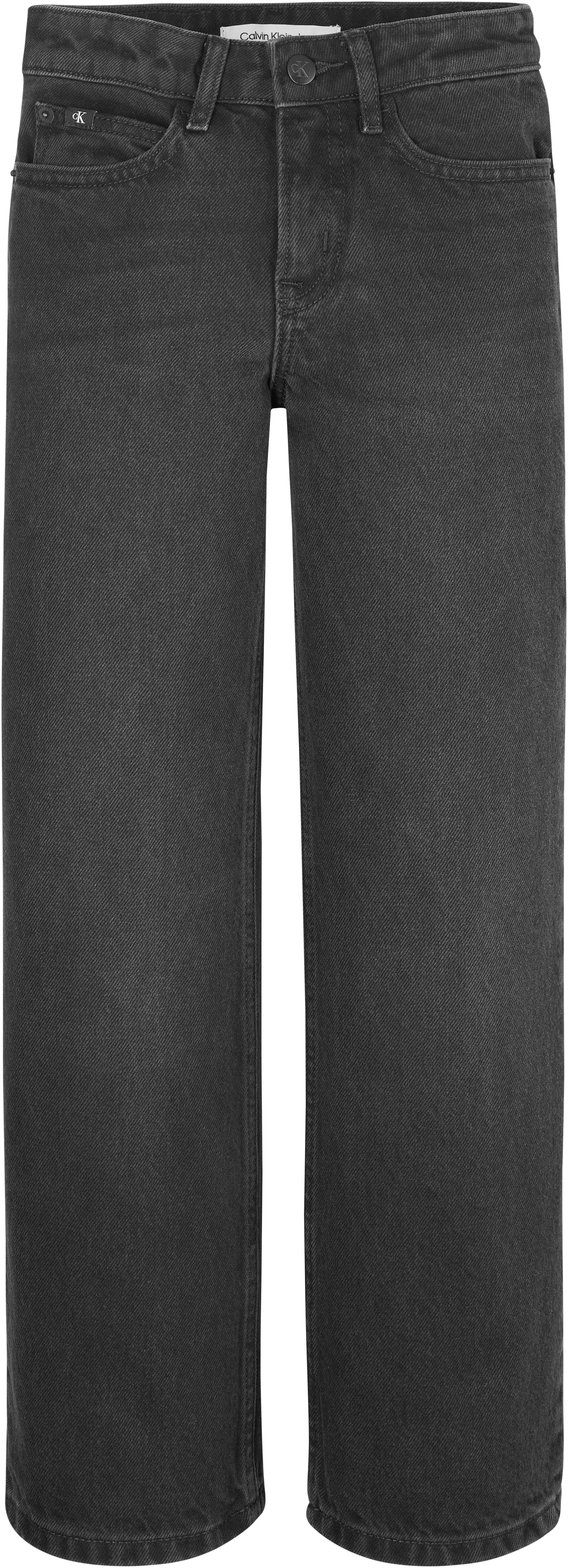 Jeans Stretch-Jeans LEG Calvin WASHED Klein WIDE BLACK