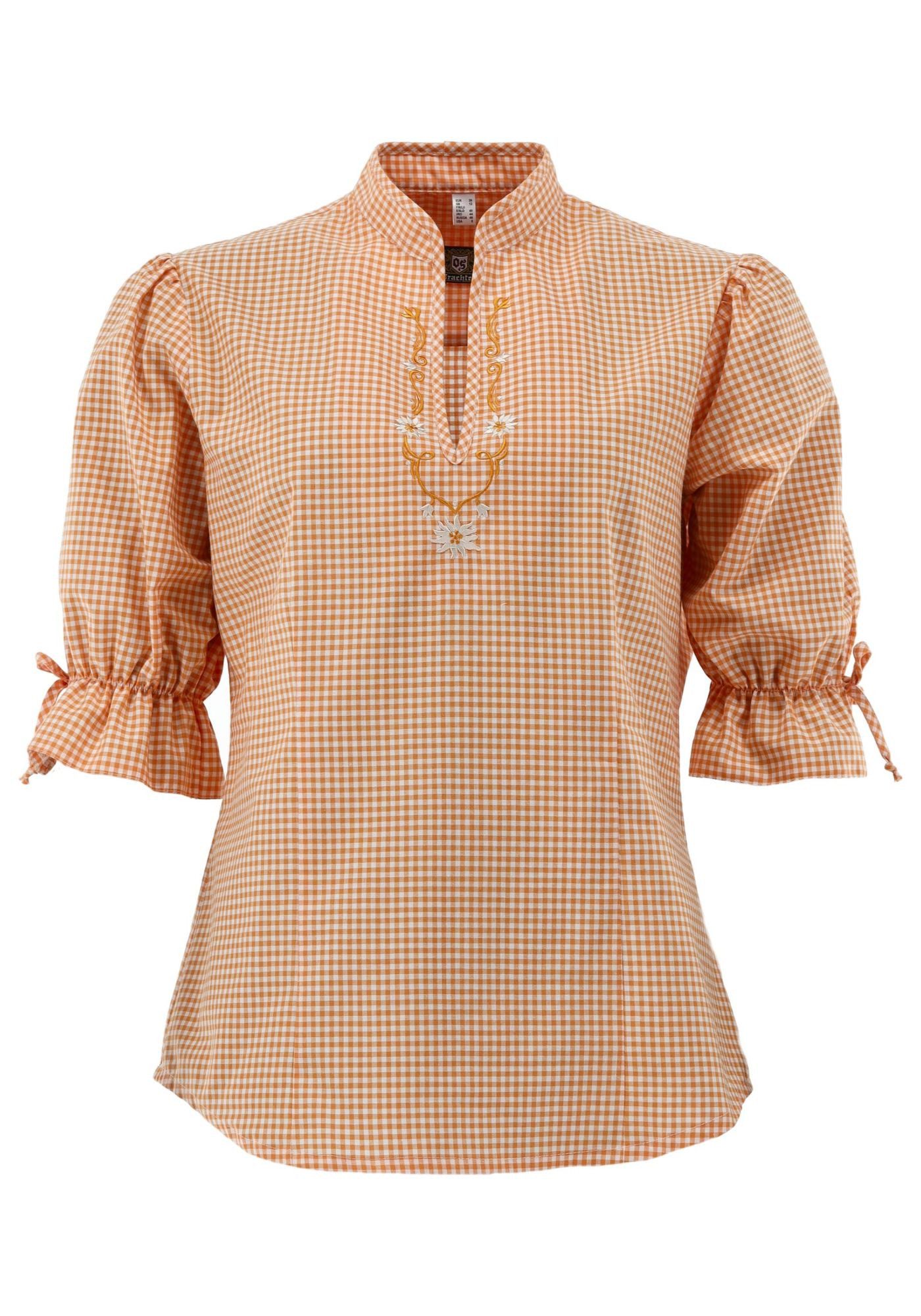 OS Trachten Trachtenbluse Porivo tailliert, Schlupfform, 1/2-Puffärmel, "Ed günstig online kaufen