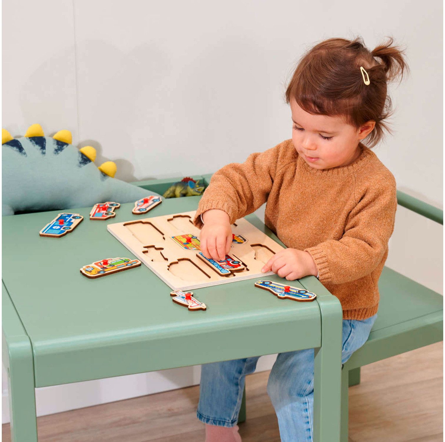 Eichorn Puzzle 9 Teile Kinder Puzzle Holz Einsatzfahrzeuge 100005486, Puzzleteile