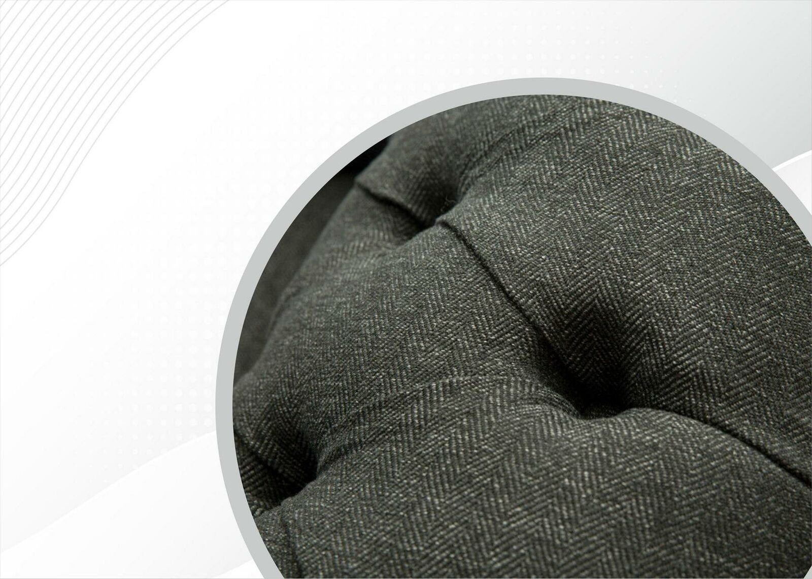 JVmoebel Chesterfield-Sofa, Chesterfield Dreisitzer Sofa Couch Design Moderne Grau Sofas Couchen