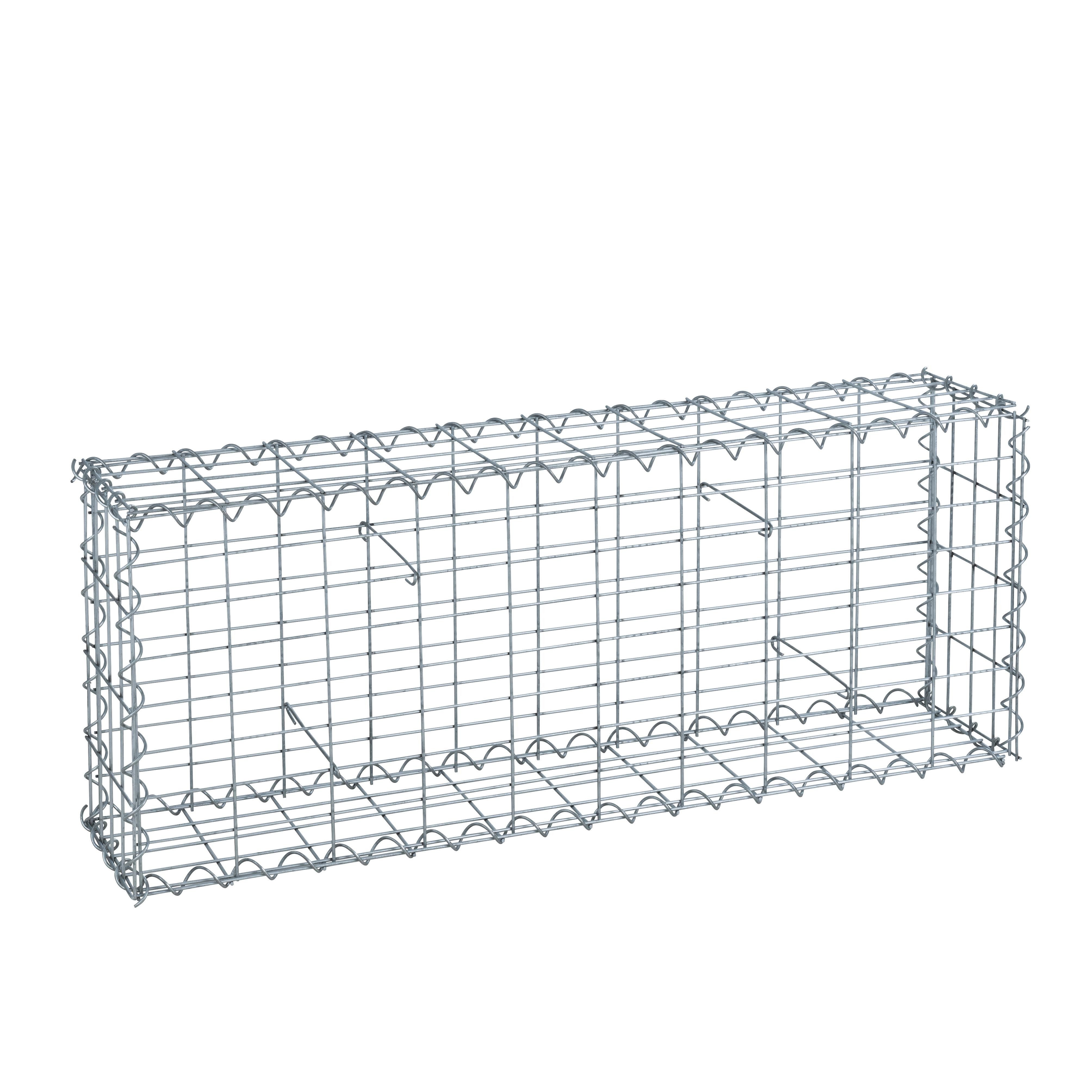 ESTEXO Gabionenzaun Gabione Steingabionen Steinkorb 100 x 40 x 20 cm Gabionen Wand Draht