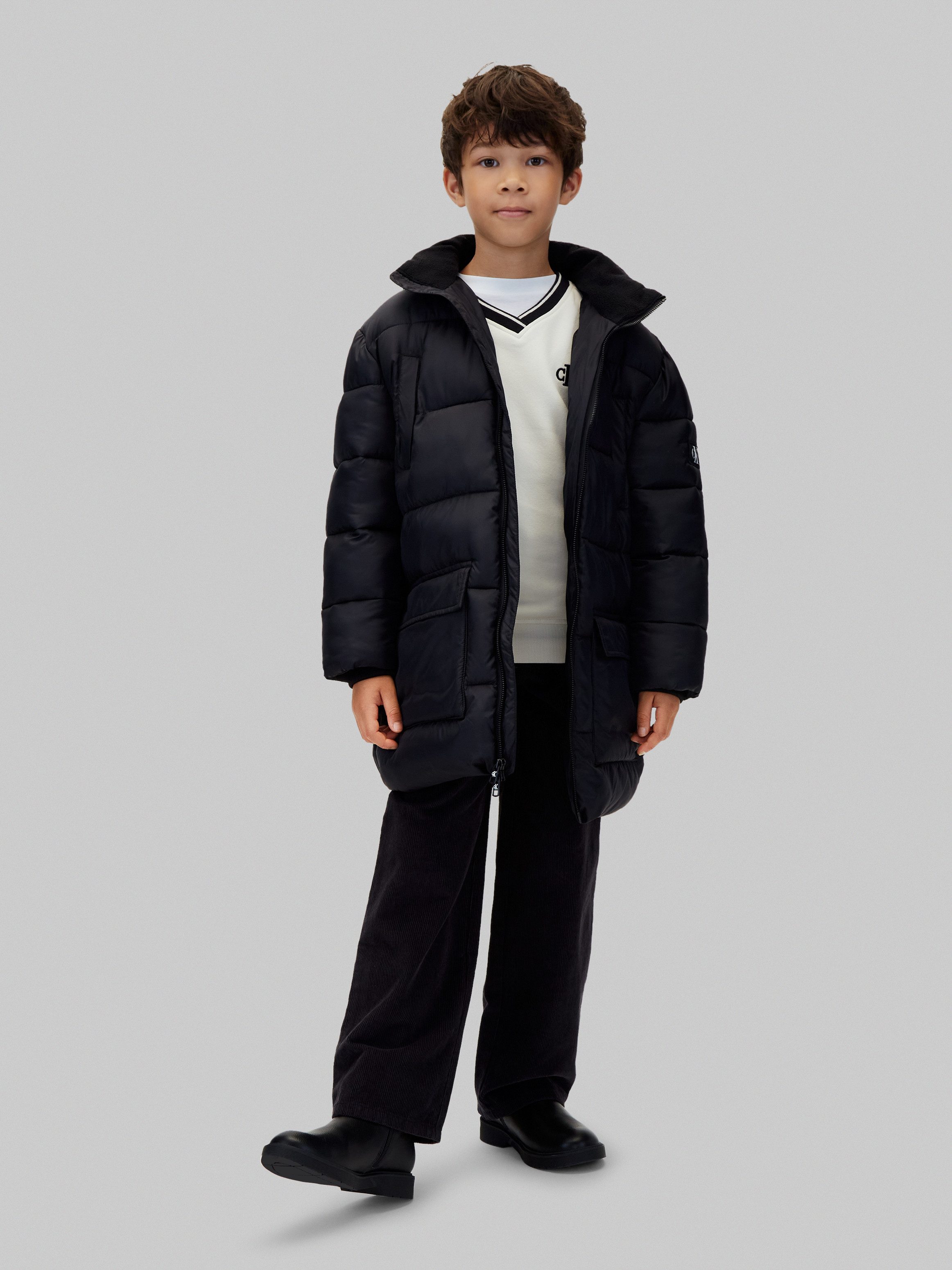 Calvin Klein Jeans Steppmantel CK ESSENTIAL PARKA PUFFER Regular fit mit Kapuze – Bild 5 von 5