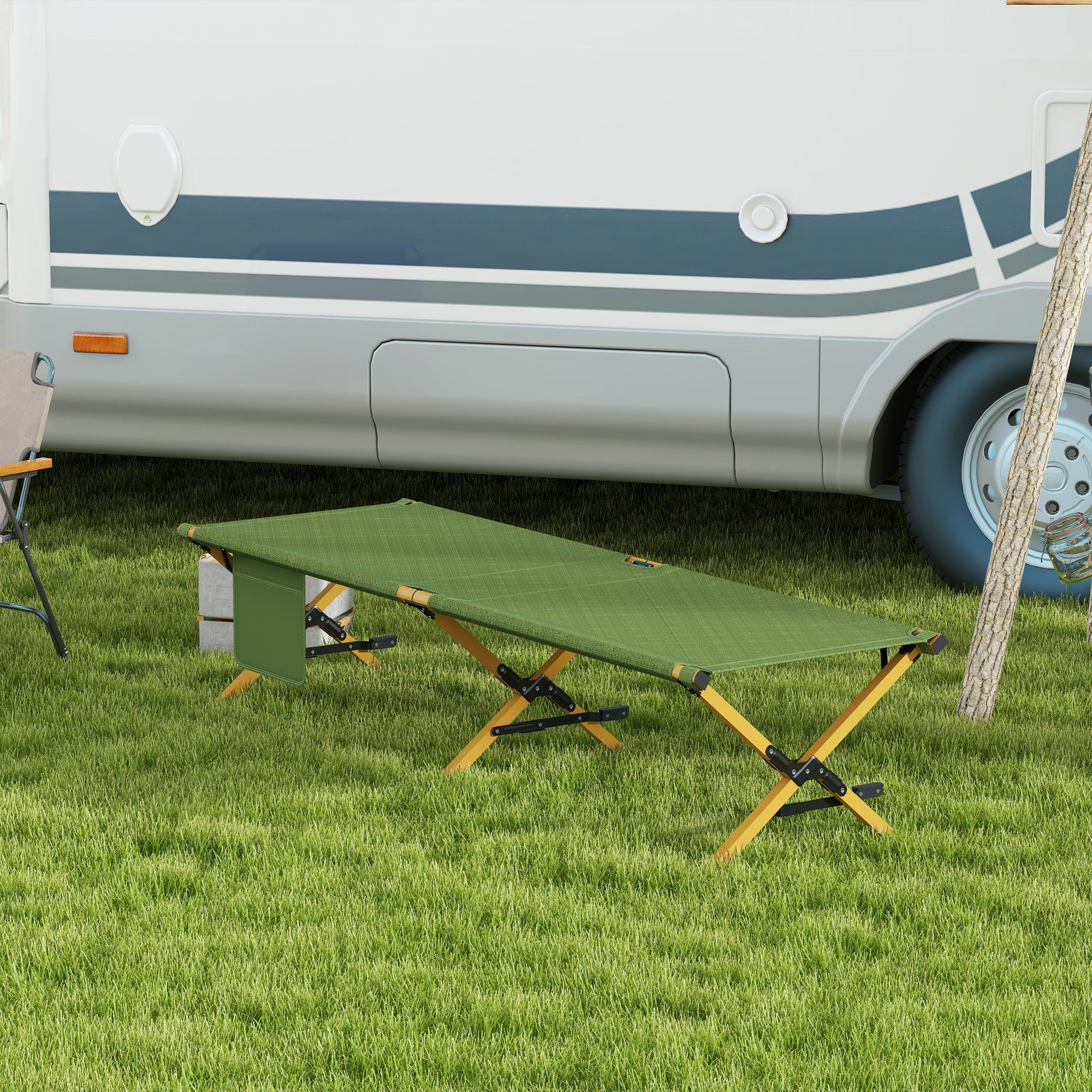 Outsunny Gartenliege Sonnenliege, Klappbarer Liegestuhl mit günstig online kaufen