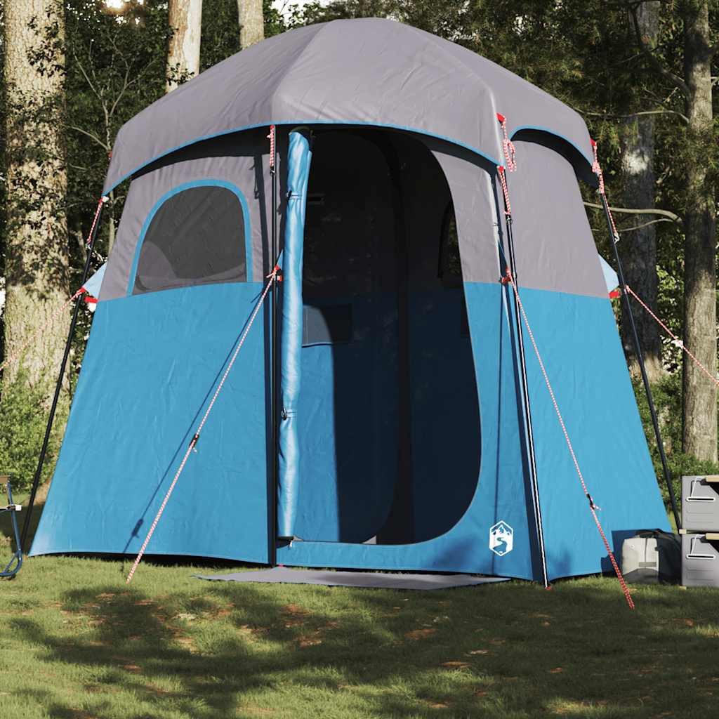 vidaXL Innenzelt Duschzelt 2 Personen Blau Wasserdicht, Personen: 2 (1 tlg)