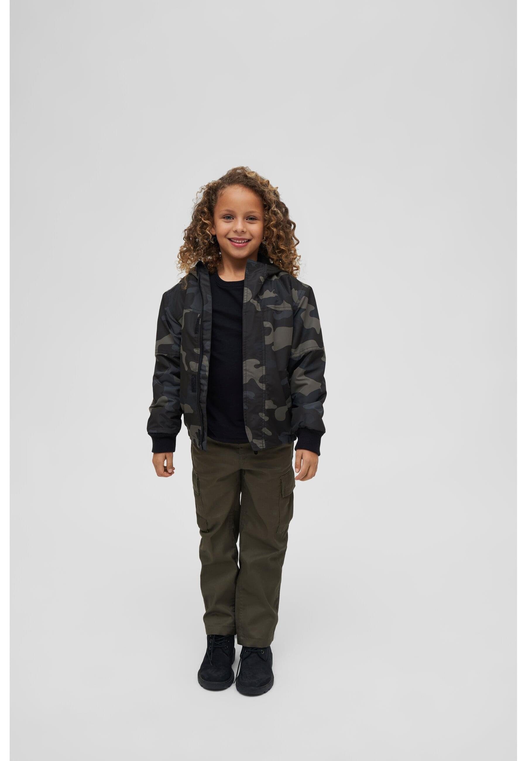 Brandit Outdoorjacke Herren Kids Windbreaker (1-St) Frontzip darkcamo