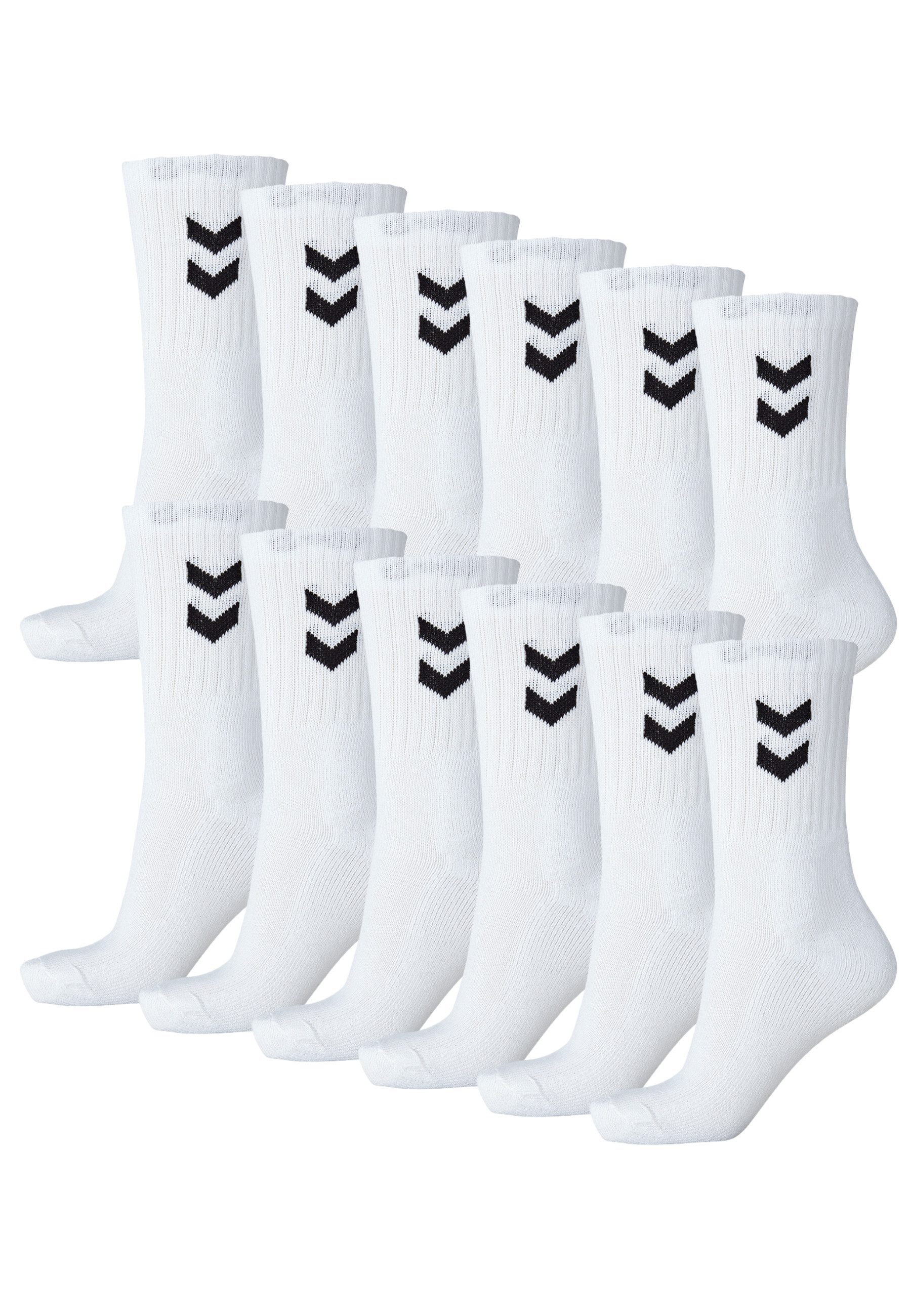hummel Sportsocken Atmungsaktive Sportstrümpfe aus Baumwollmischung (12-Paar) Performancesocken für Damen & Herren