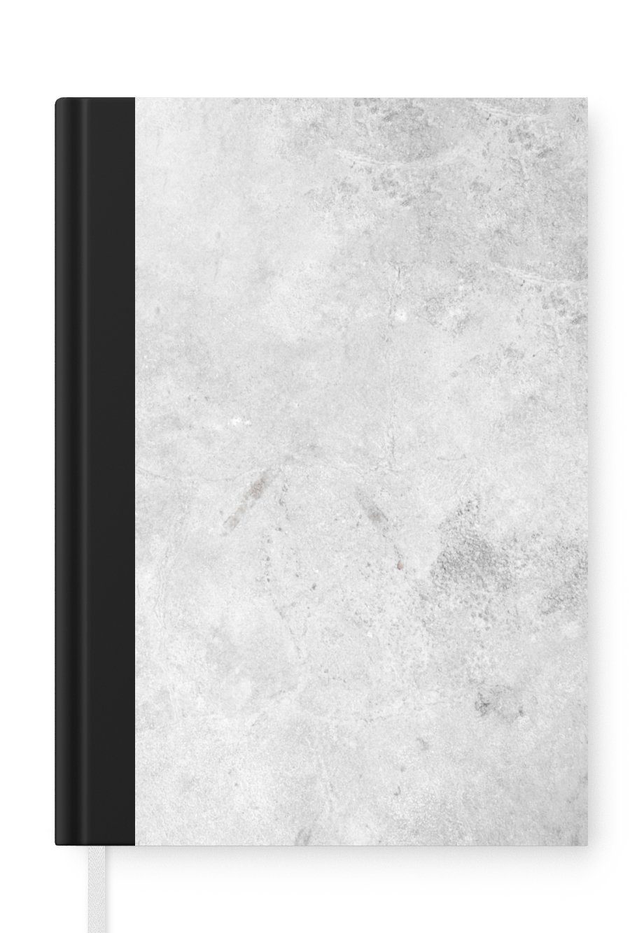 MuchoWow Notizbuch Marmor - Textur - Grau - Marmoroptik, Journal, Merkzettel, Tagebuch, Notizheft, A5, 98 Seiten, Haushaltsbuch