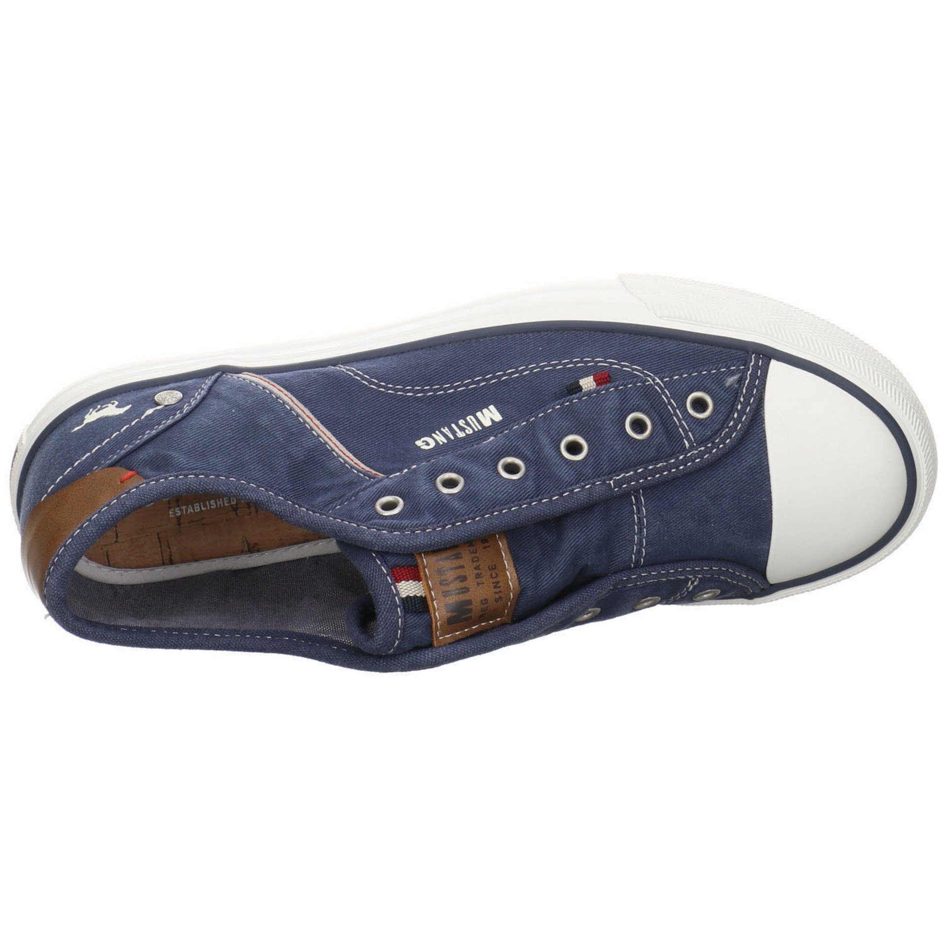 Sneaker Shoes Damen Slipper Textil Schuhe Slip-On Slipper Mustang dunkelblau
