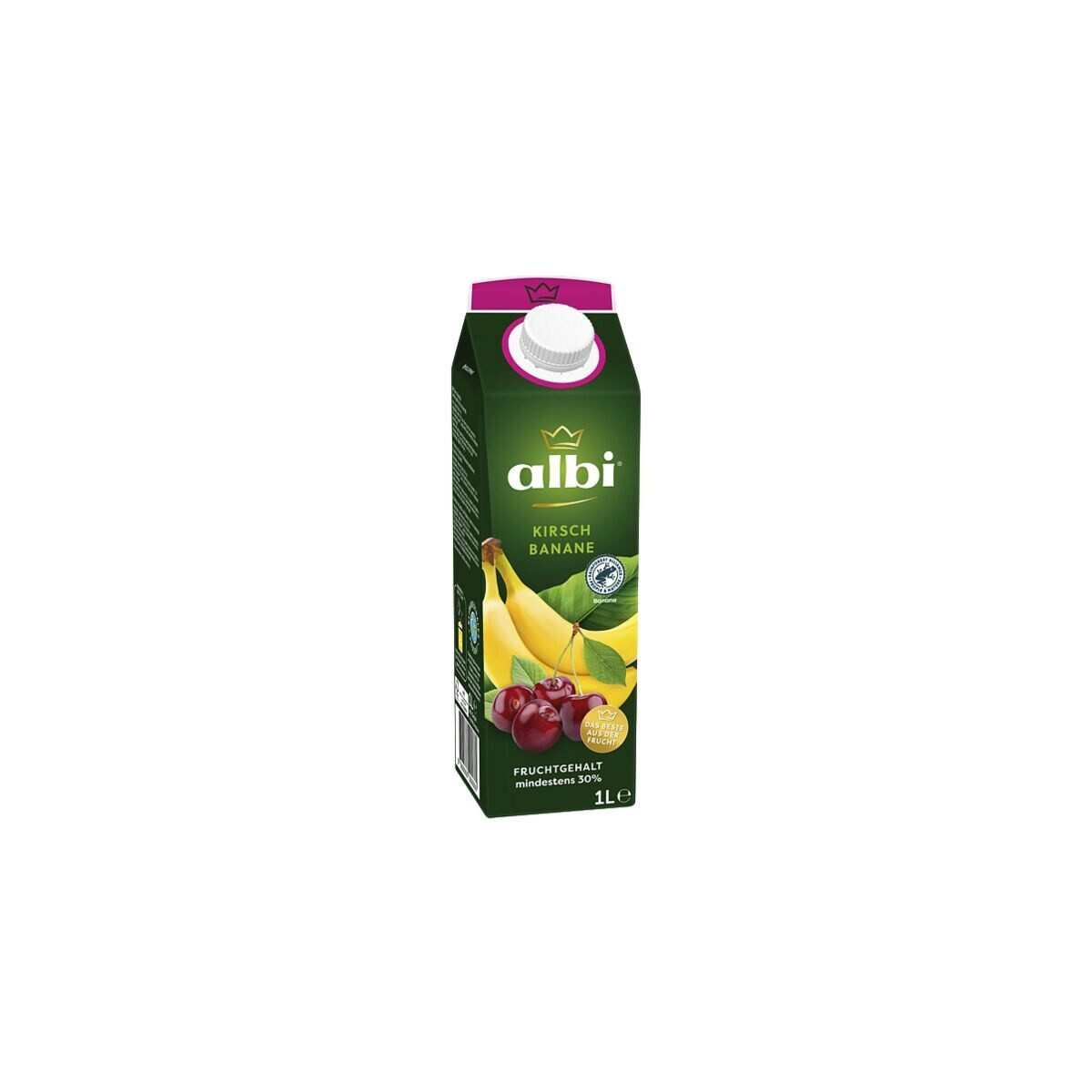 albi® Saft Kirsch-Banane, 6x 1 Liter, Fruchtnektar / Fruchtgehalt mind. 30%