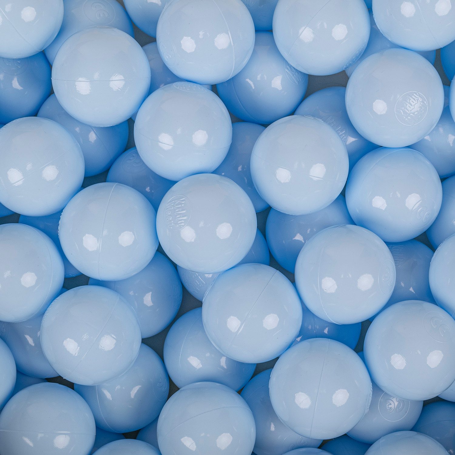 KiddyMoon Bällebad-Bälle ZK7 (Baby Plastikbälle Spielbälle, 50-St), Made in Europe