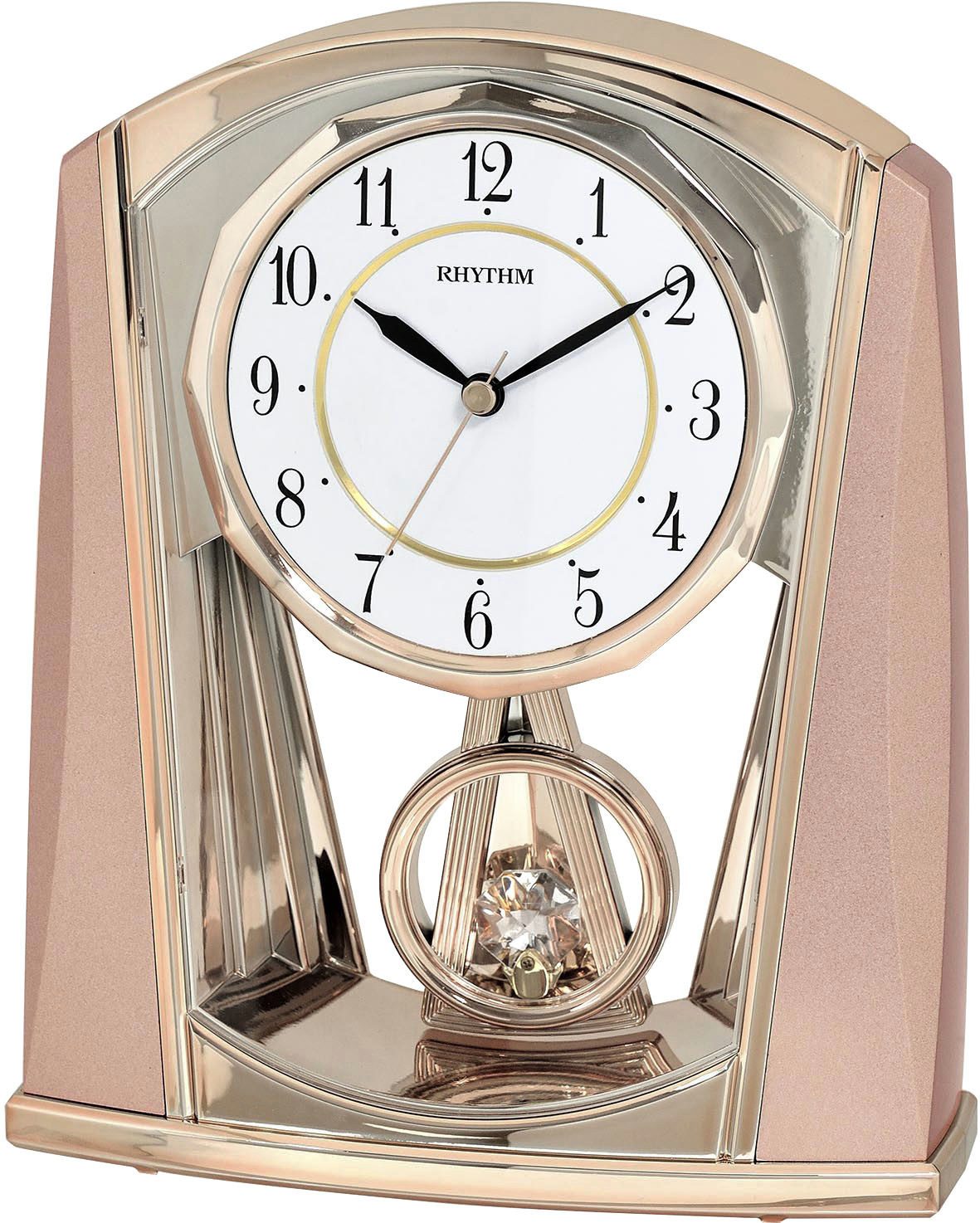 Rhythm Pendeltischuhr Tischuhr Quartz, Schwingpendel Als Geschenk oder Präs günstig online kaufen
