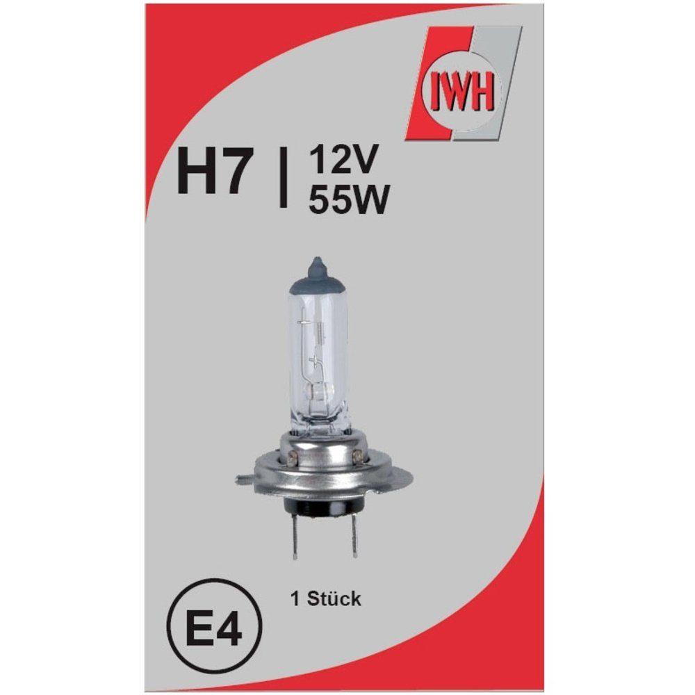 IWH KFZ-Ersatzleuchte IWH 011842 Halogen Leuchtmittel H7 55 W 12 V