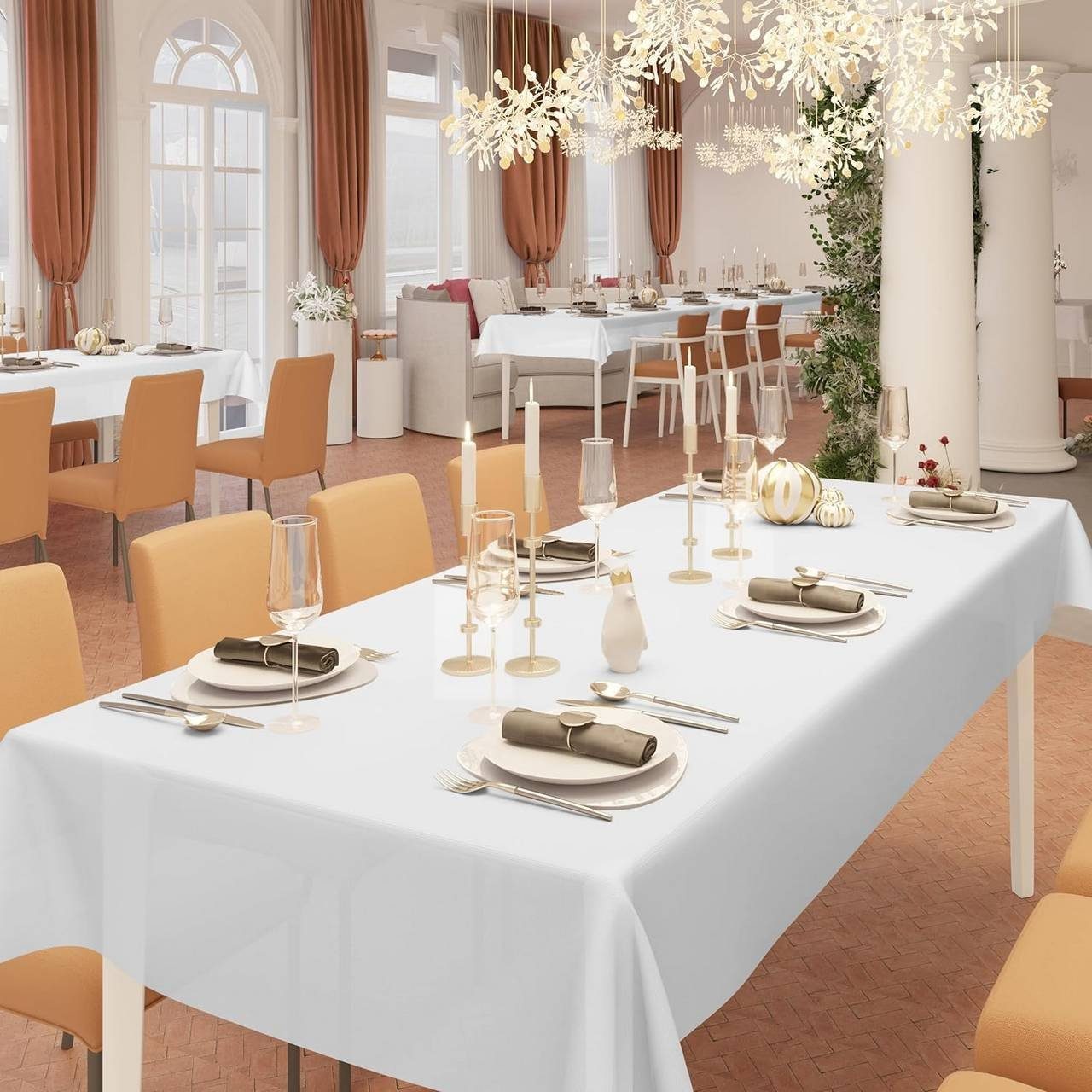 Woltu Tischdecke (1-tlg), Einweg Vlies Tischdecke, wasserdicht Zuschneider günstig online kaufen