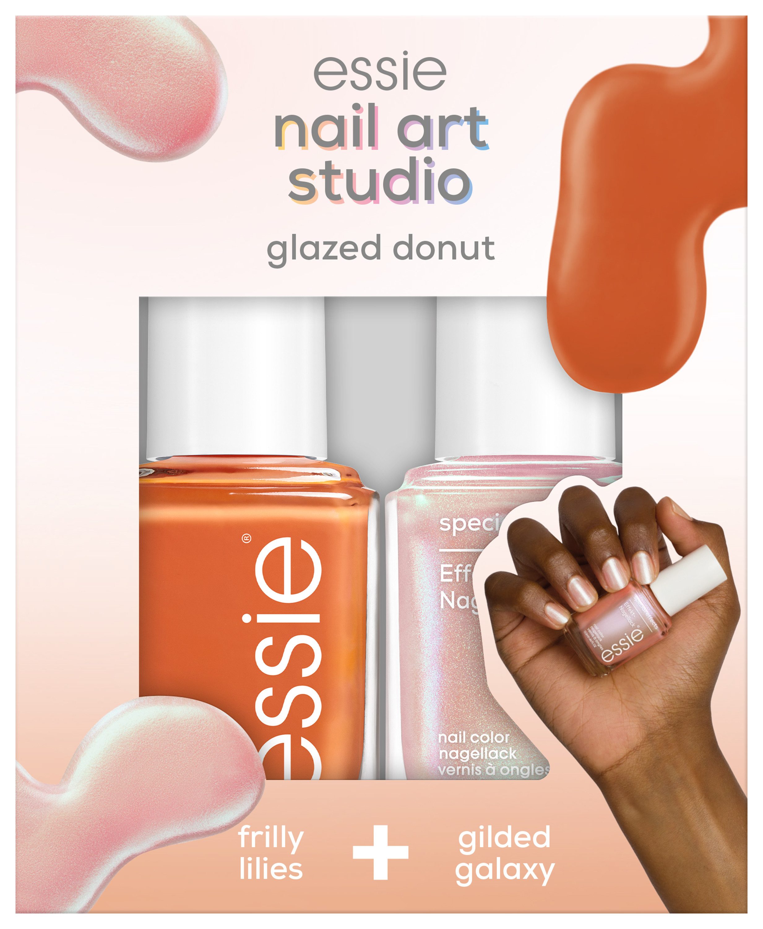 essie Nagellack-Set NAIL ART STUDIO SET, Hochwertig, langanhaltend, deckende Farbkraft und glatte Nägel.