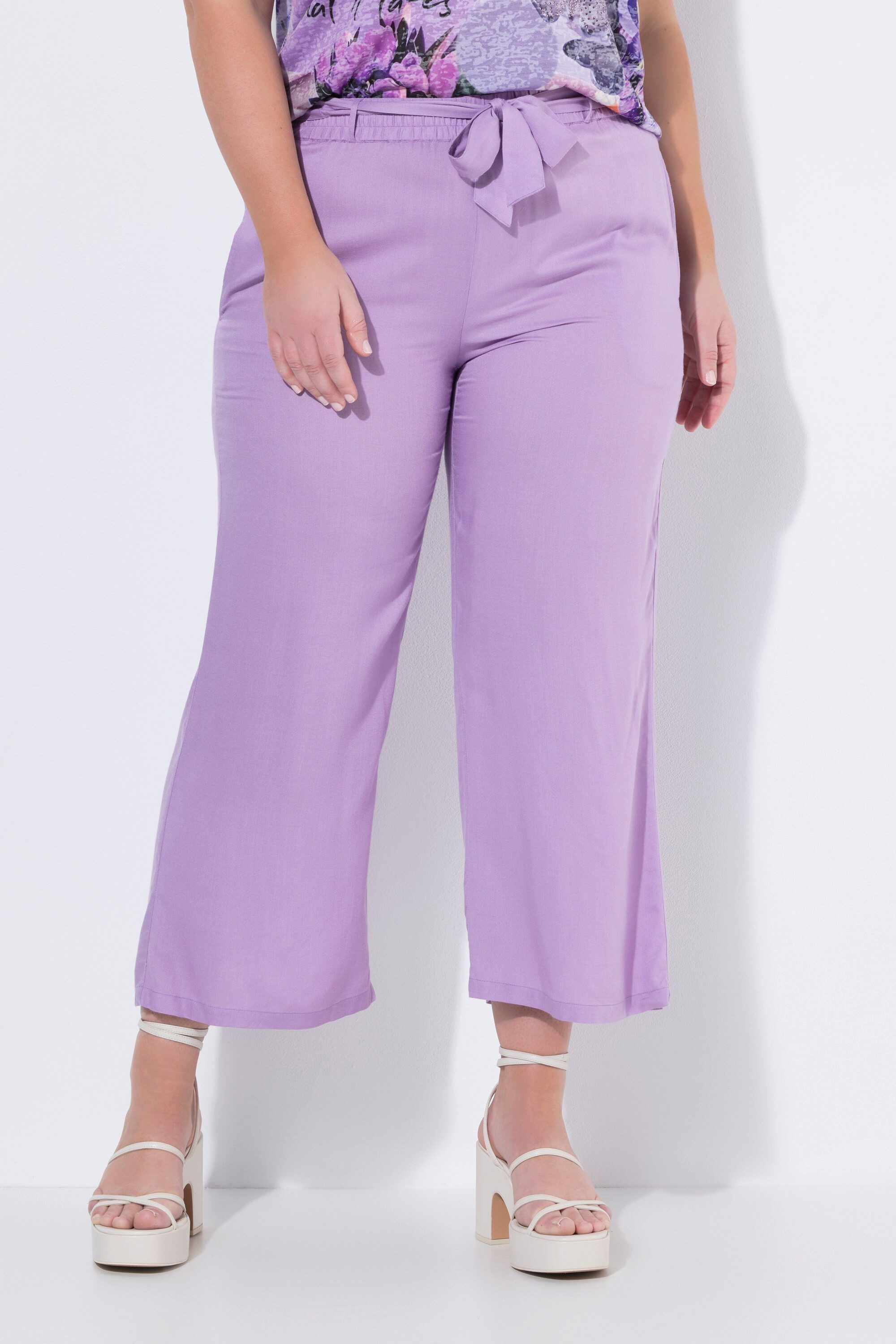 MIAMODA Culotte Culotte weites gerades Bein Bindegürtel