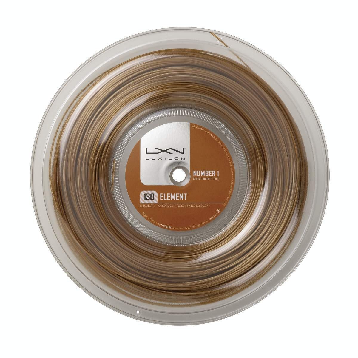 Tennissaite Element (Haltbarkeit+Touch) bronzebraun 200m Rolle